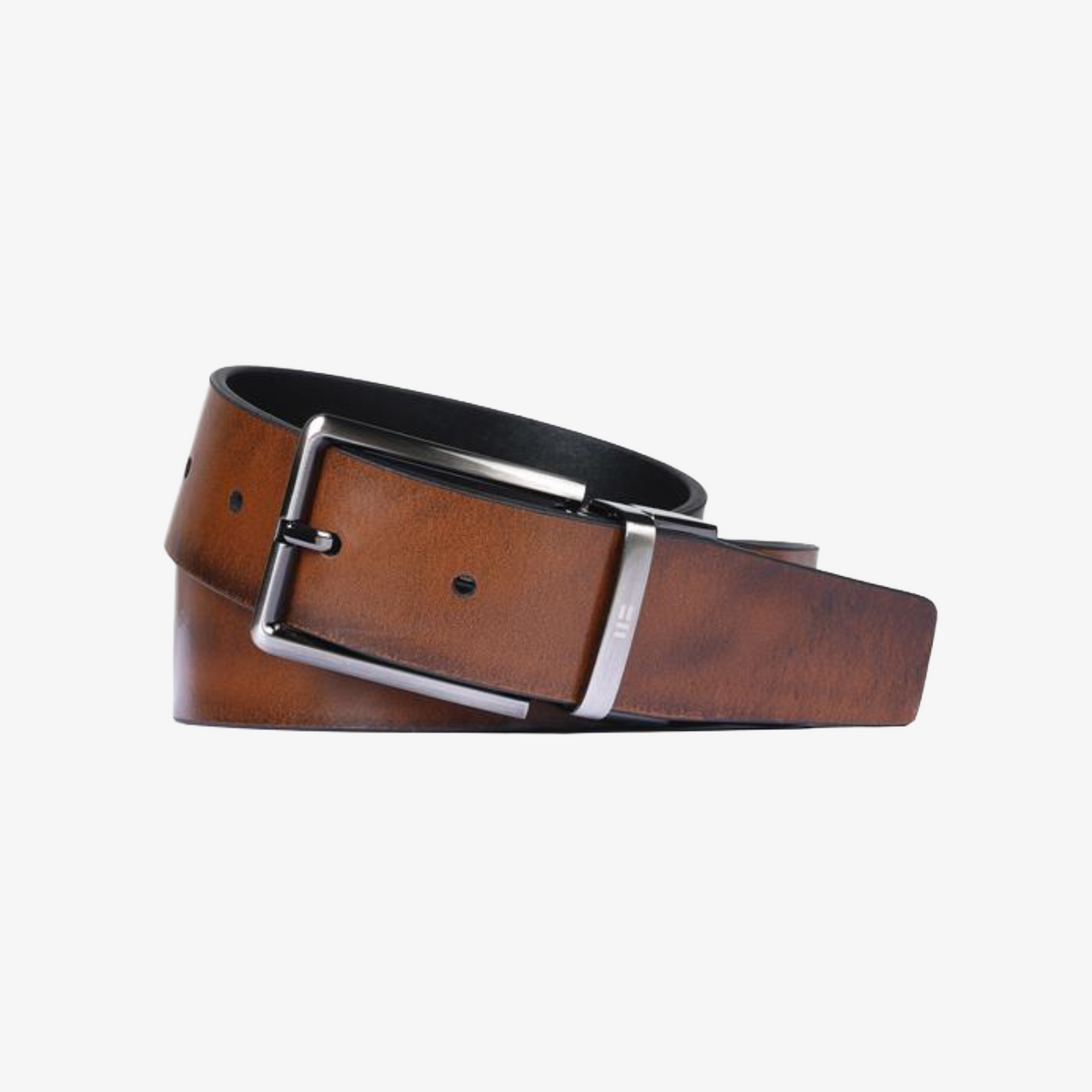 Miguel Bellido 35mm Reversible Leather Belt - Black-Tan