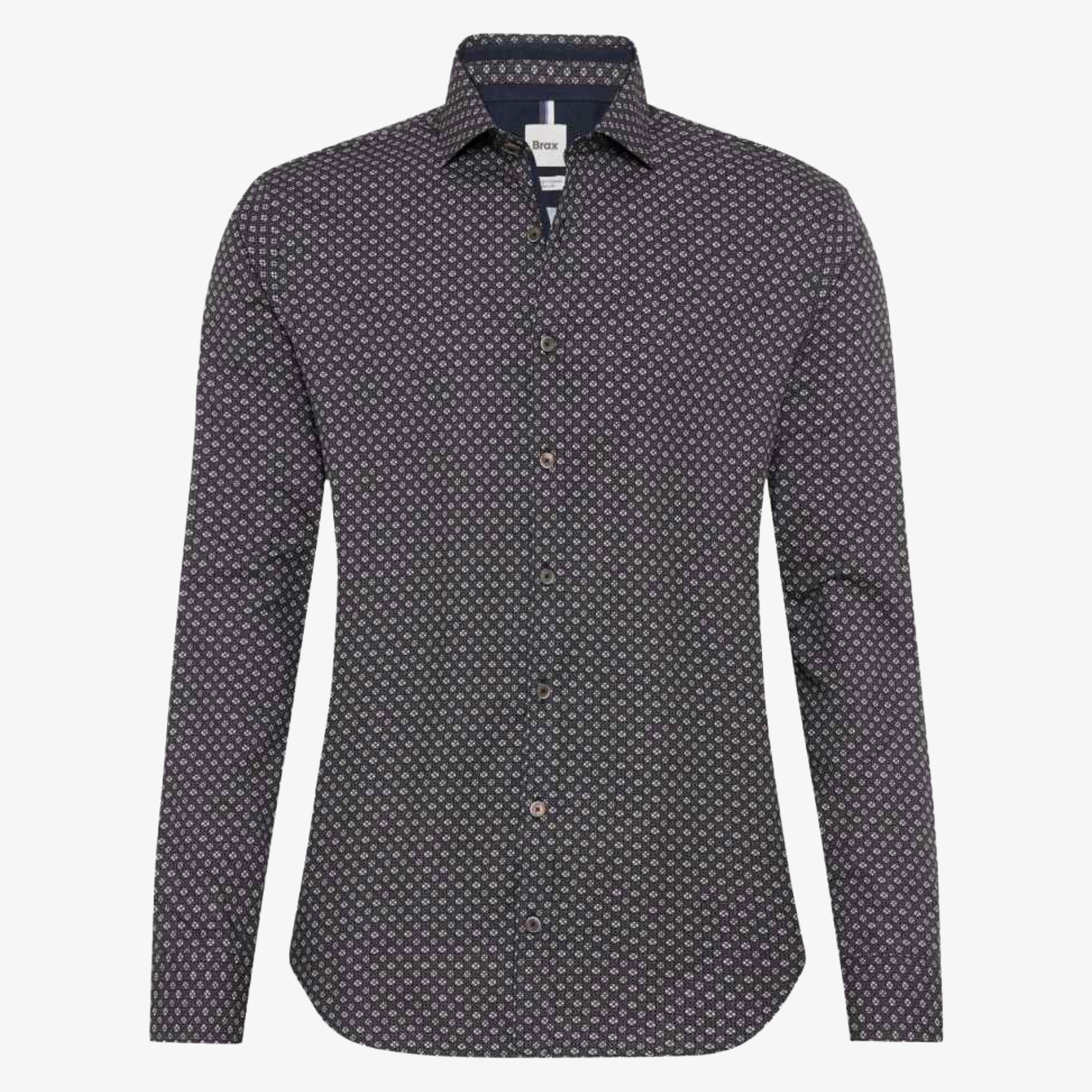 Brax Harold P Printed Shirt - Toffee