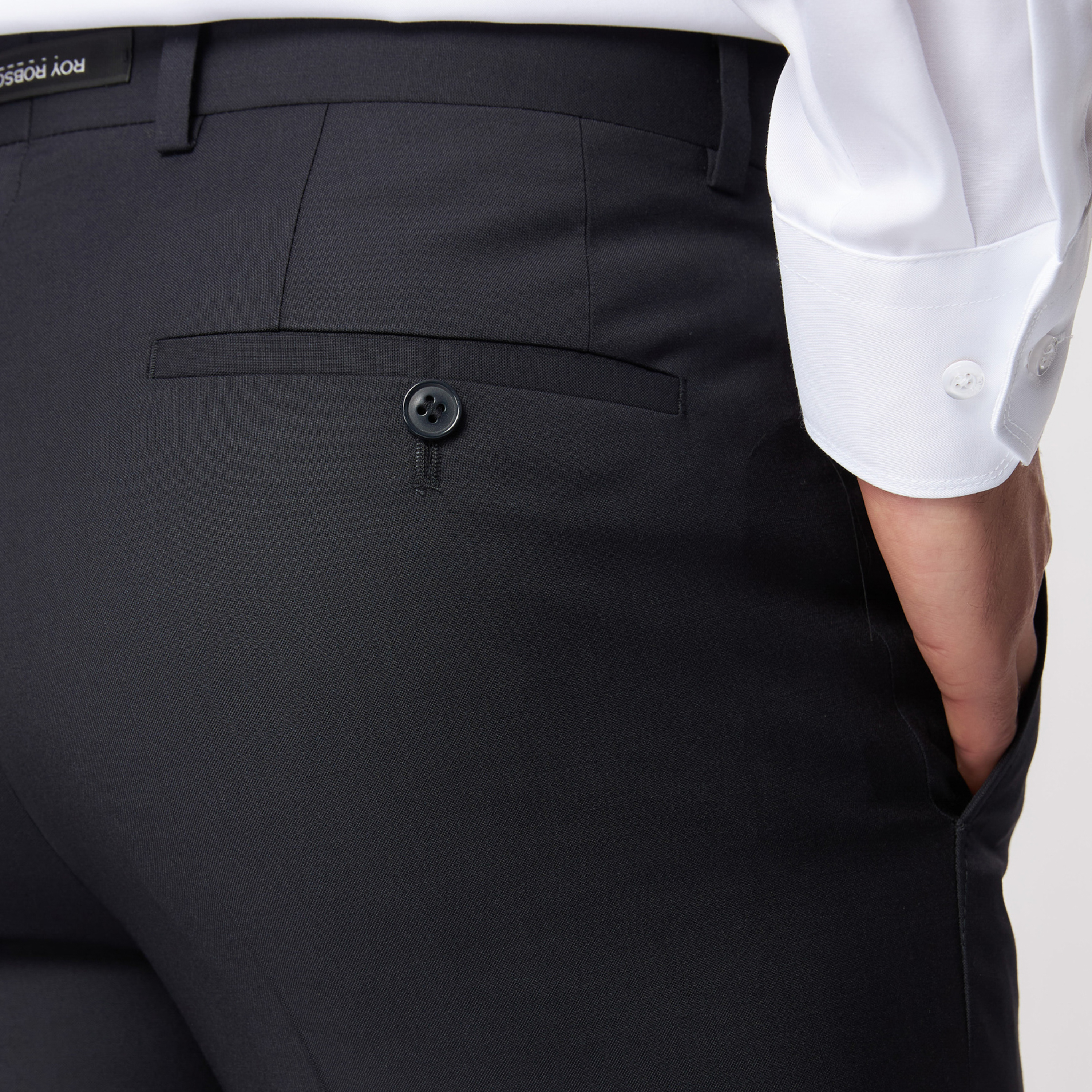 Roy Robson Regular Fit Freestyle Suit Trousers - Navy