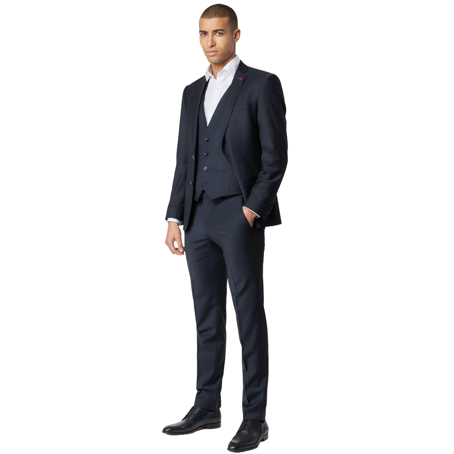 Roy Robson Slim Fit Freestyle Suit Trousers - Navy