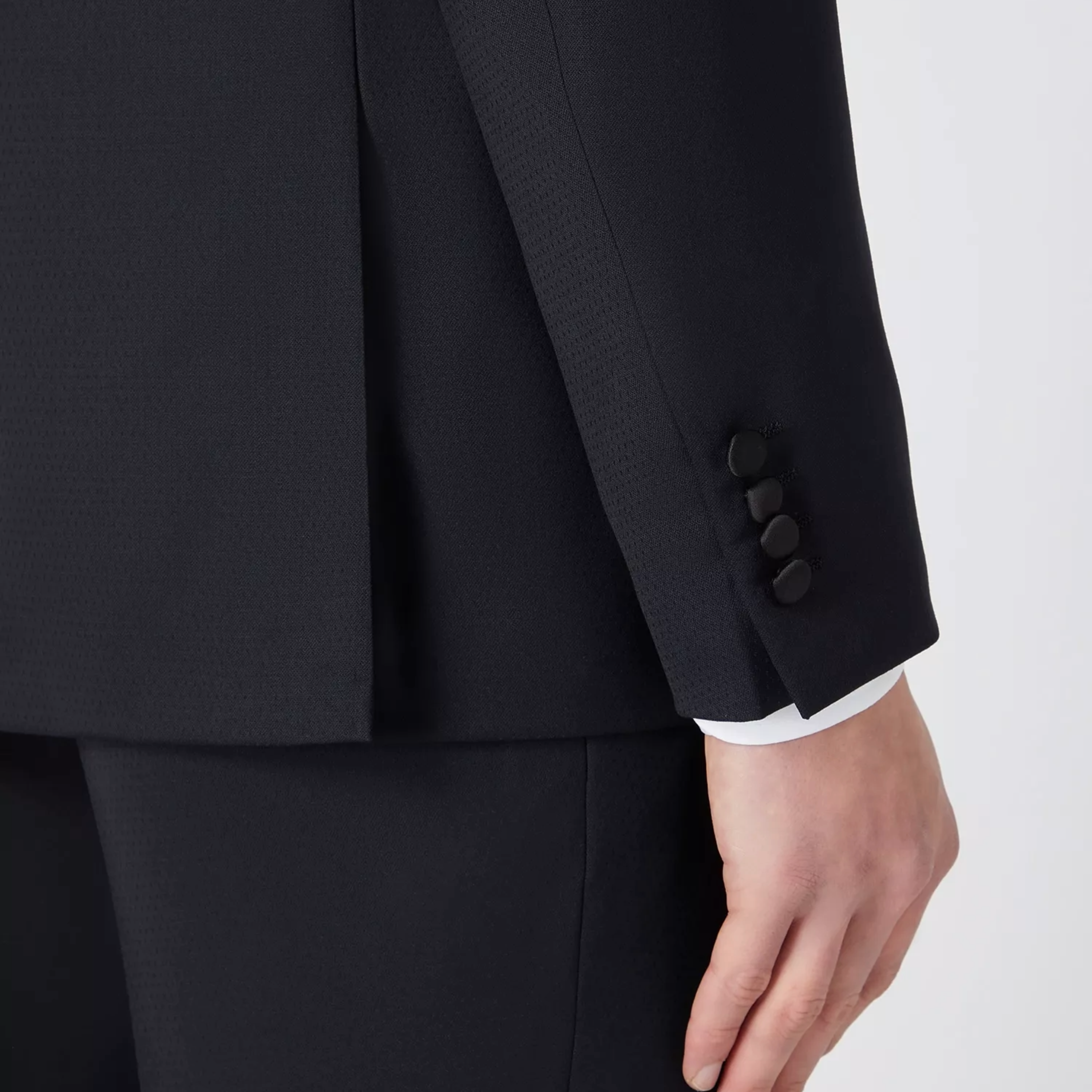 Remus Uomo Paco Tapered Wool-Rich Mix & Match Suit Jacket - Black