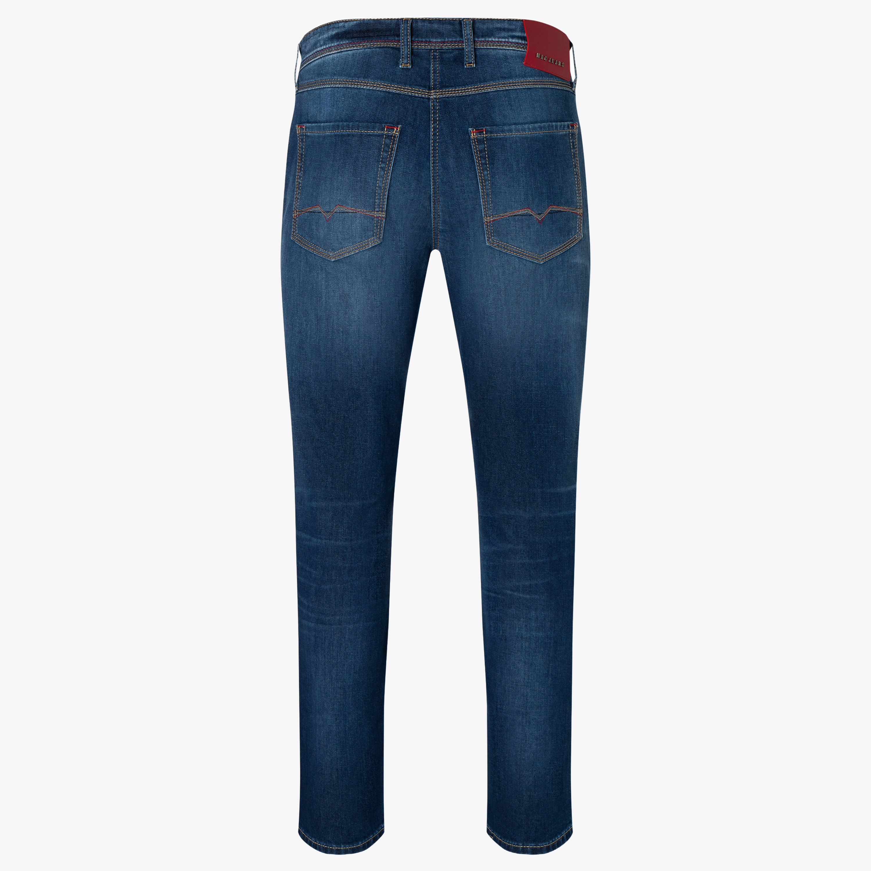 Mac Arne Straight Fit Denim Jeans - Blue Light Used