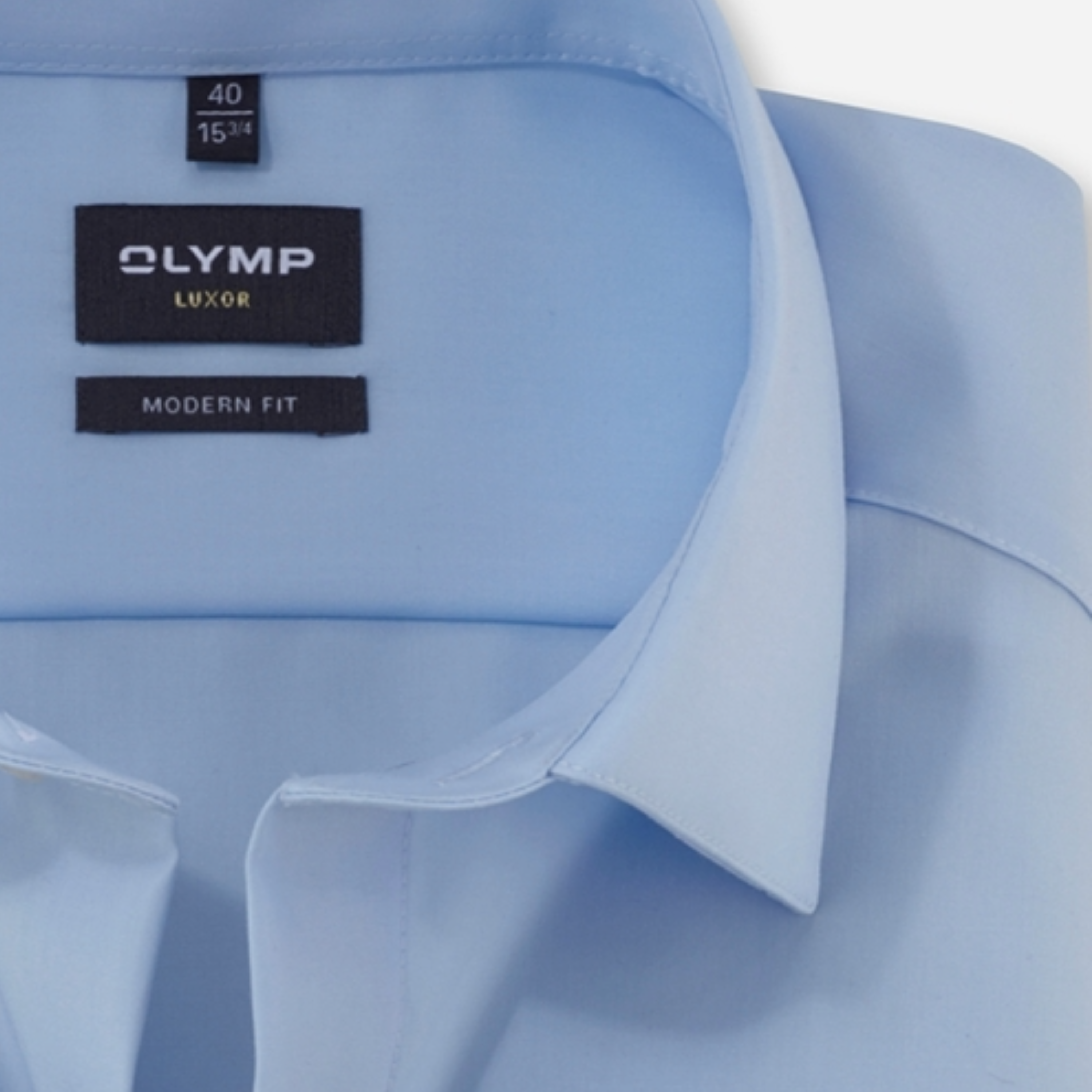 Olymp Luxor Modern Fit Non-Iron Shirt - Light Blue