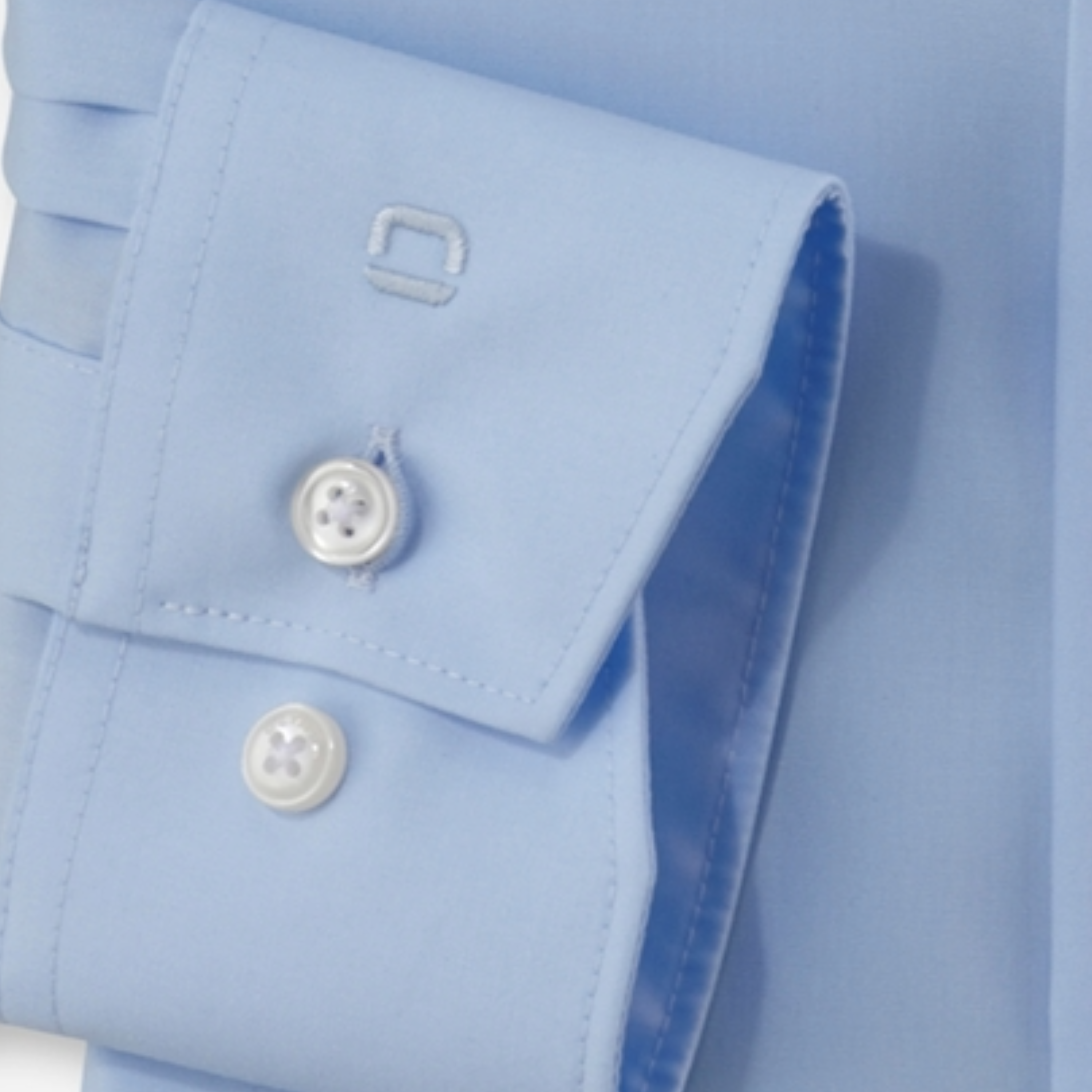 Olymp Luxor Modern Fit Non-Iron Shirt - Light Blue
