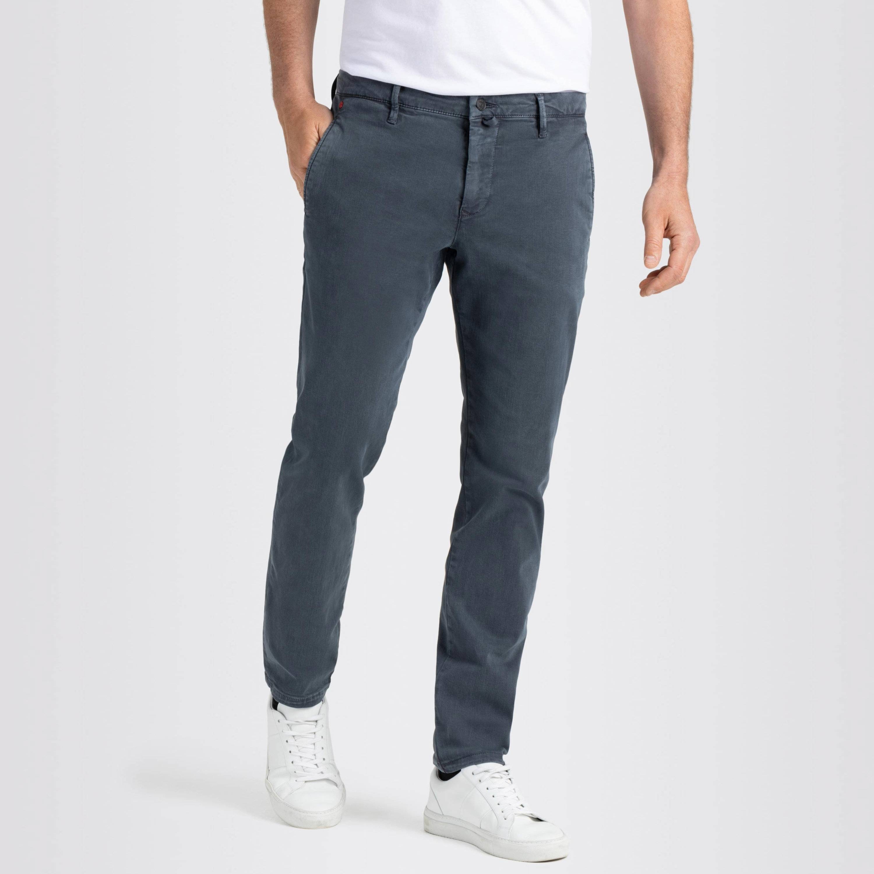 Mac Macflexx Slim Fit Driver Chinos - Blue-Grey