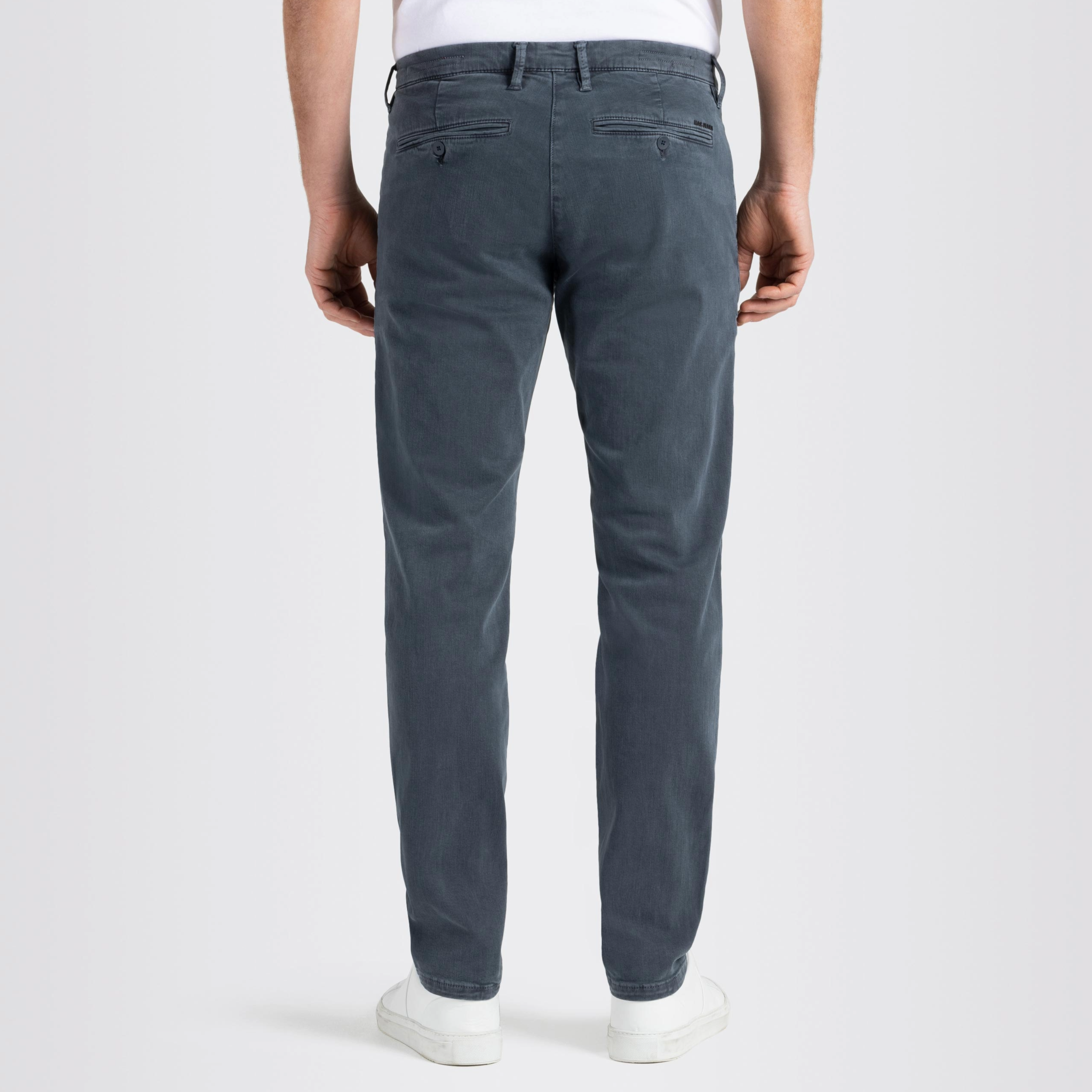 Mac Macflexx Slim Fit Driver Chinos - Blue-Grey
