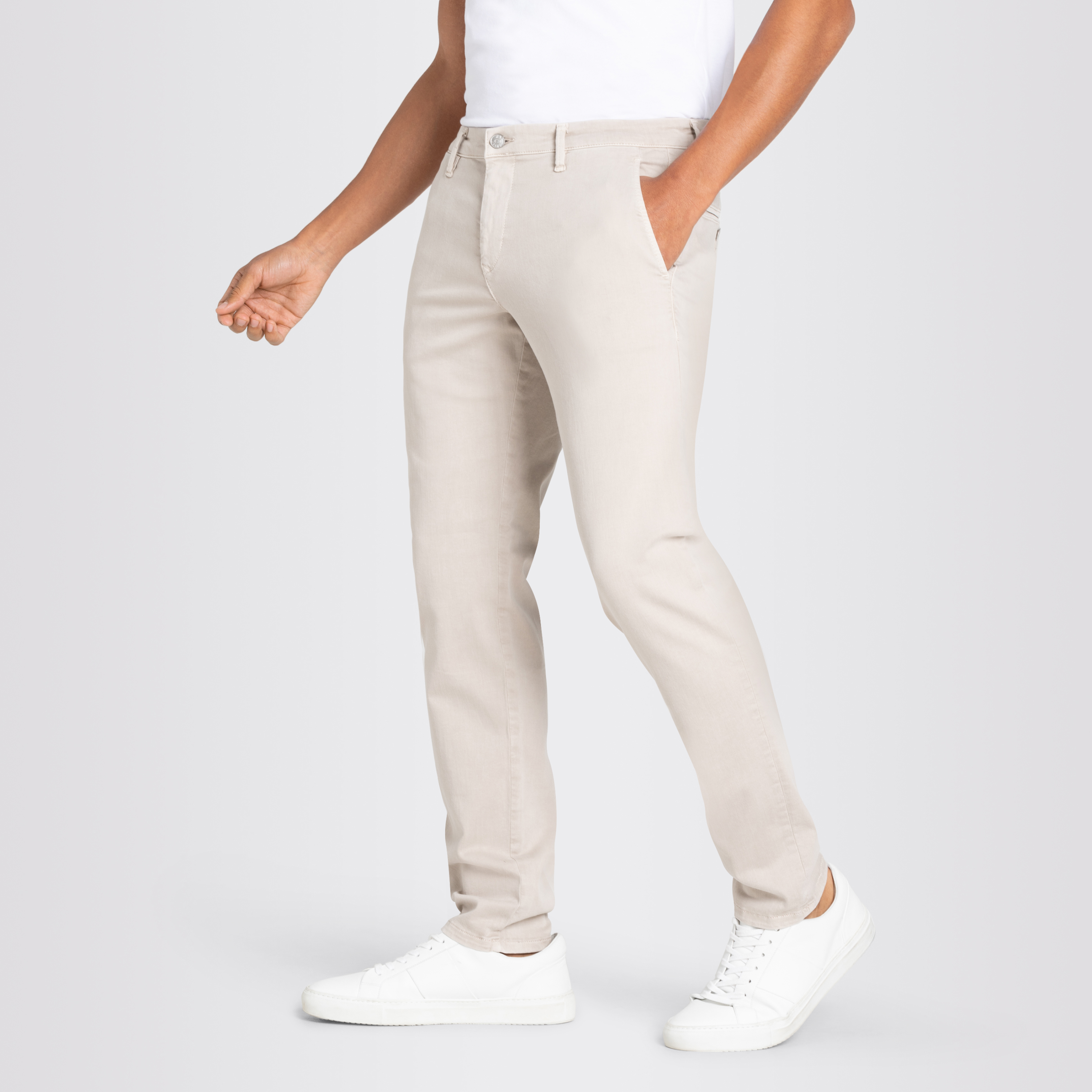 Mac Macflexx Slim Fit Driver Chinos - Light Beige