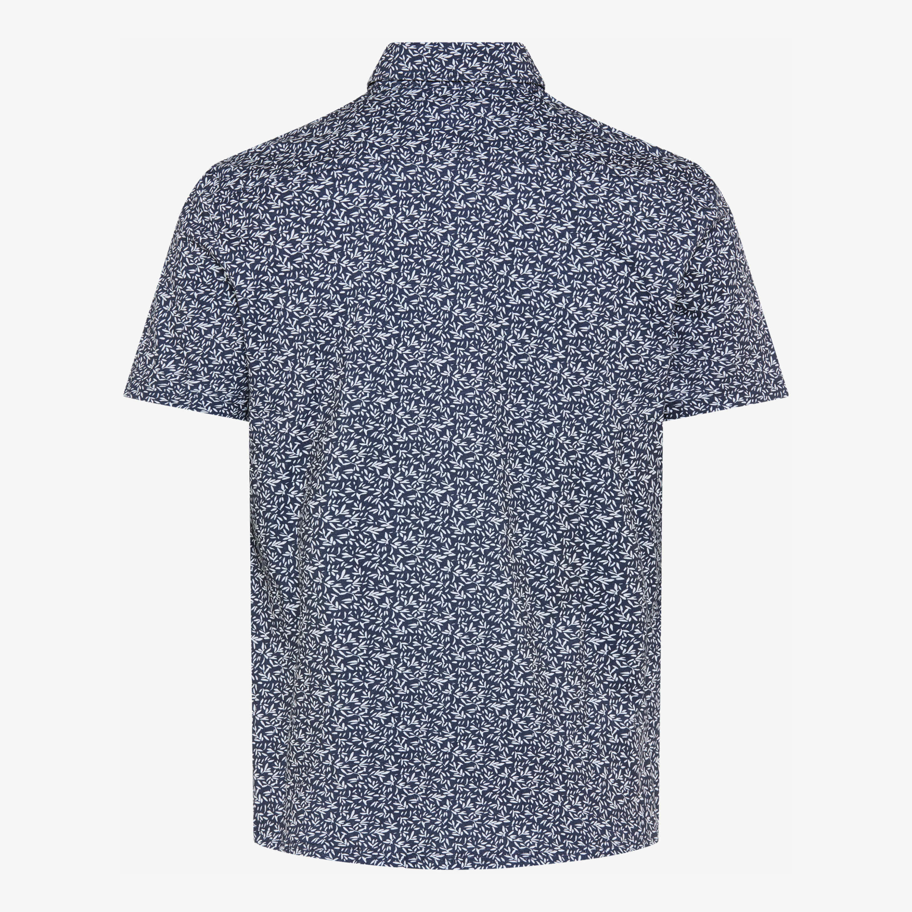 Brax Dan Printed Short Sleeve Shirt - Navy