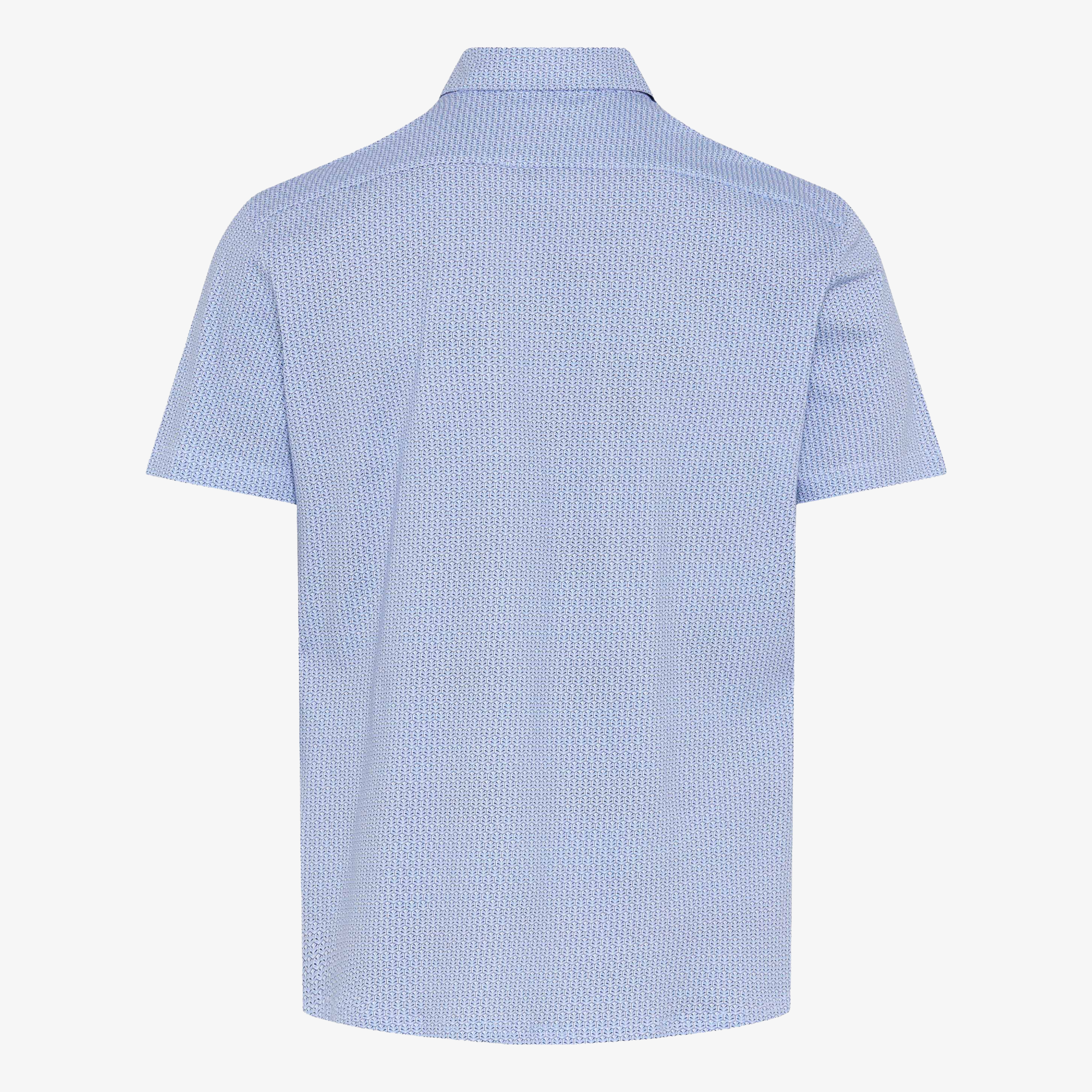Brax Short Sleeve Printed Shirt - Blue