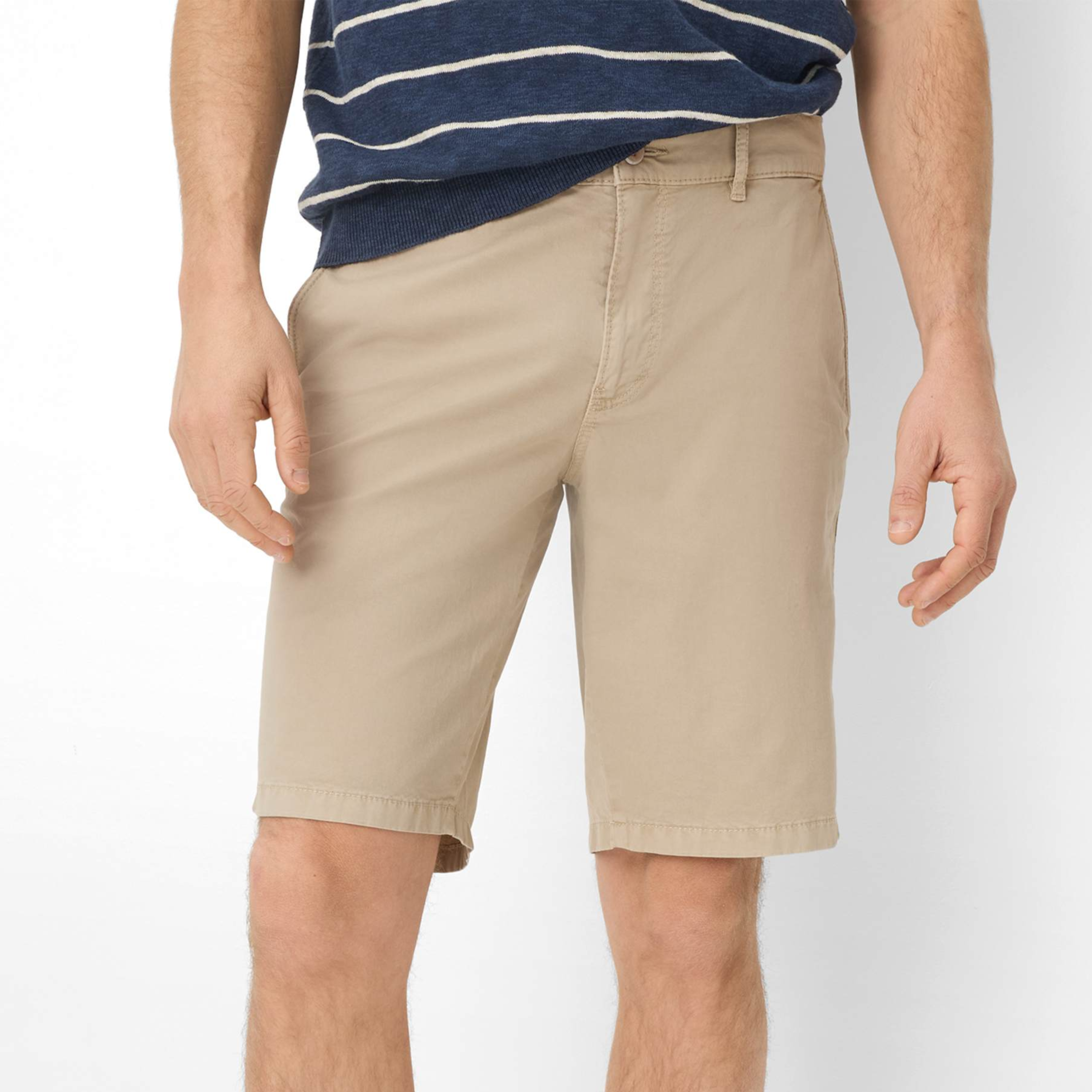 Brax Bari Cotton Flex Shorts - Beige