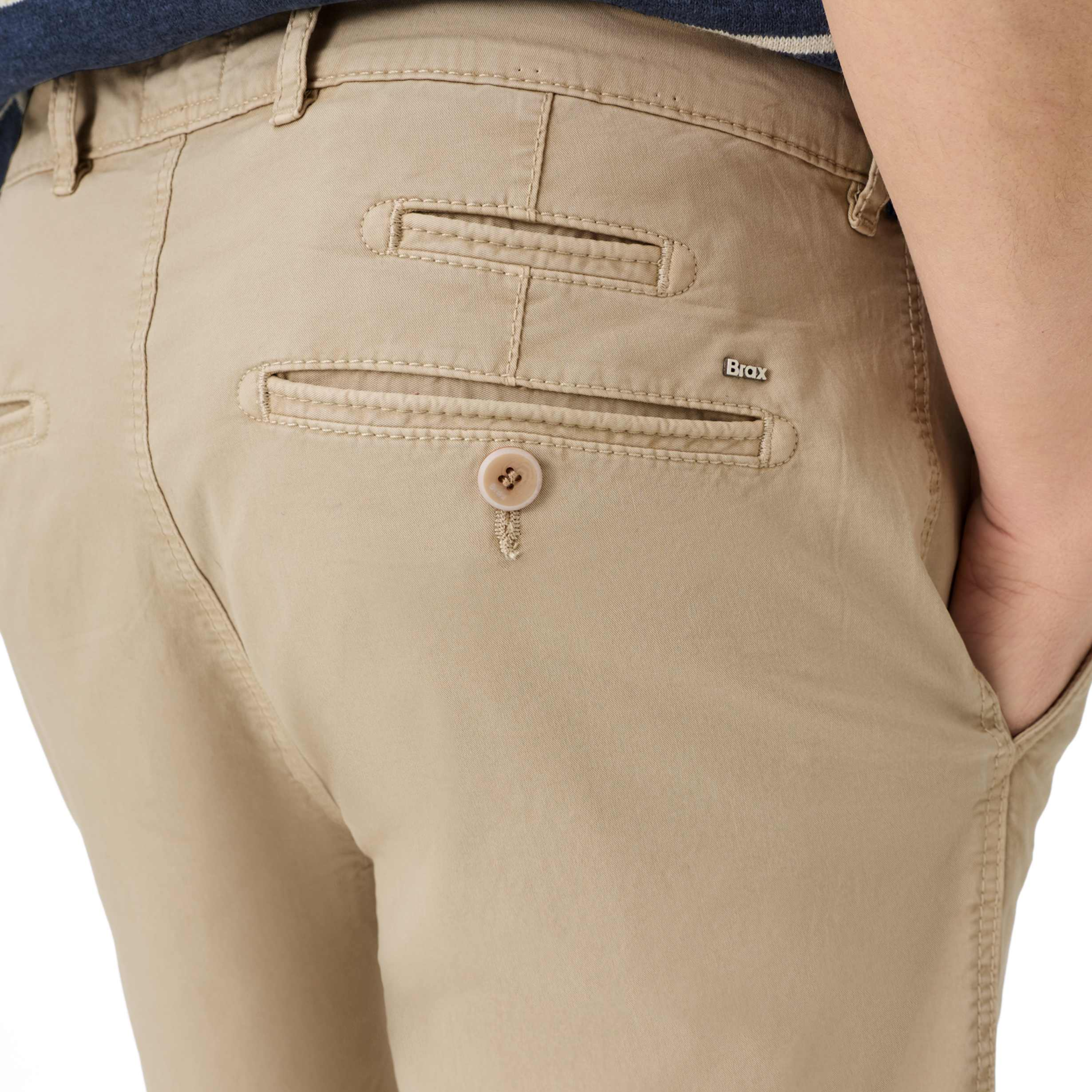 Brax Bari Cotton Flex Shorts - Beige