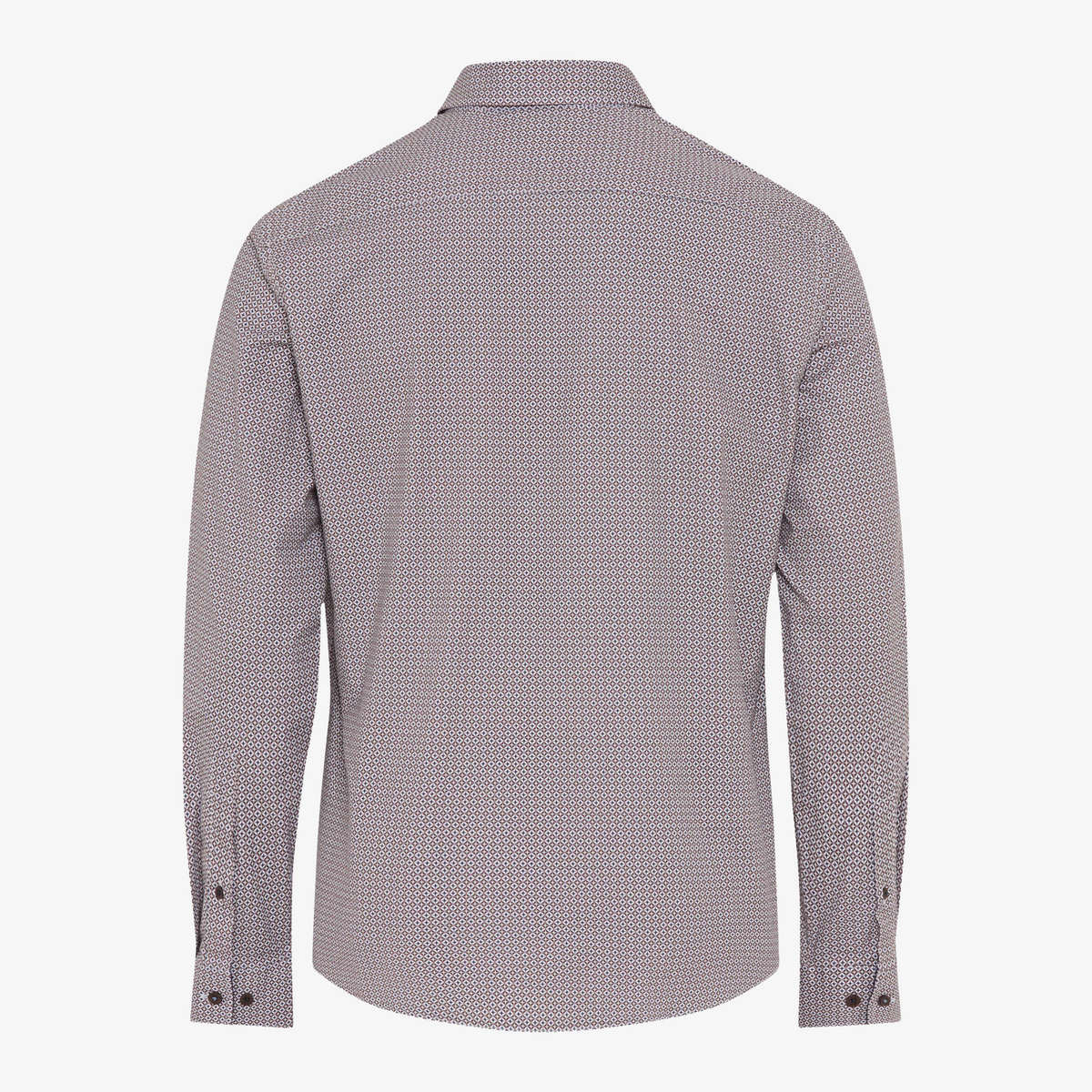 Brax Daniel Geometric Print Shirt - Cappuccino