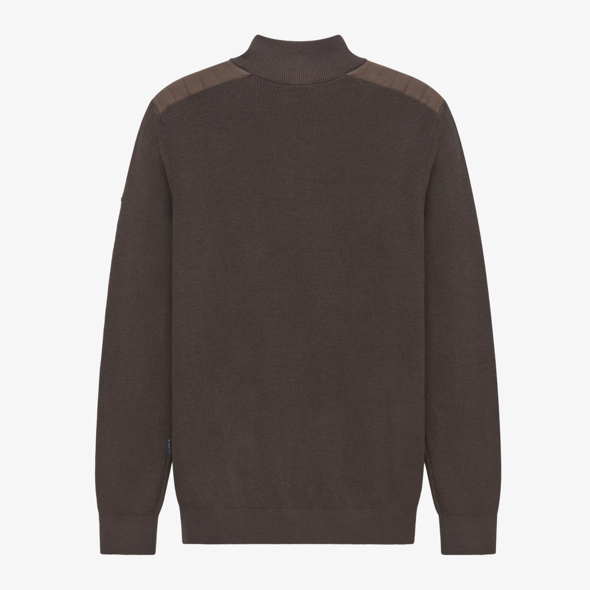Bugatti Troyer Half Zip Knitted Jumper - Brown