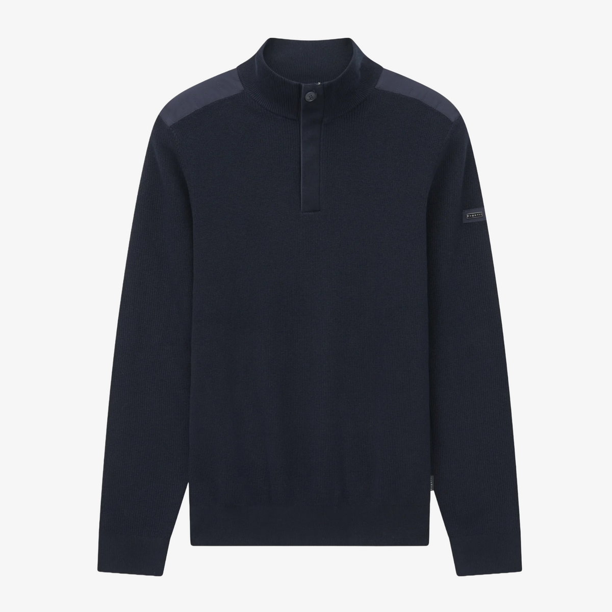 Bugatti Troyer Half Zip Knitted Jumper - Navy
