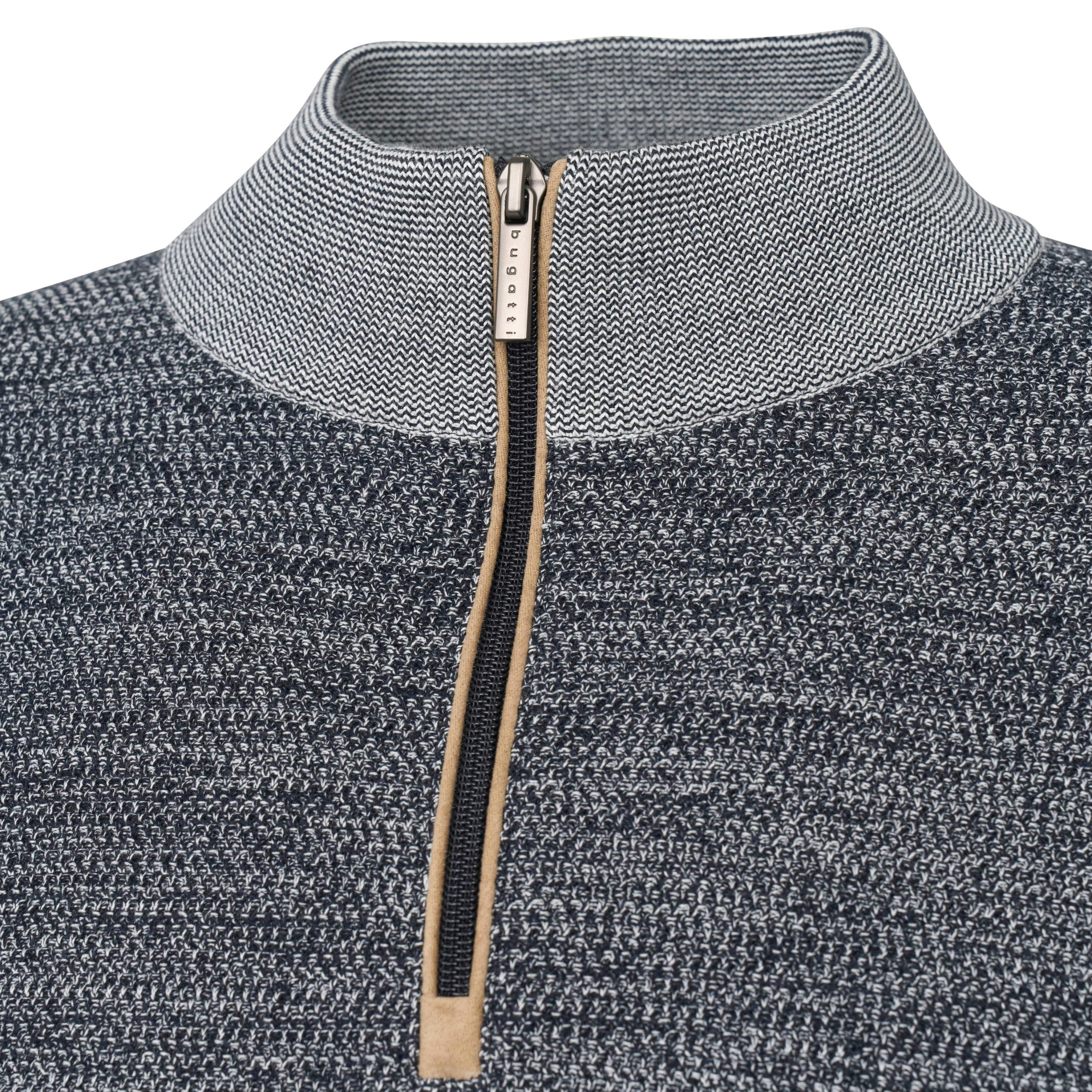 Bugatti Half Zip Jumper - Navy