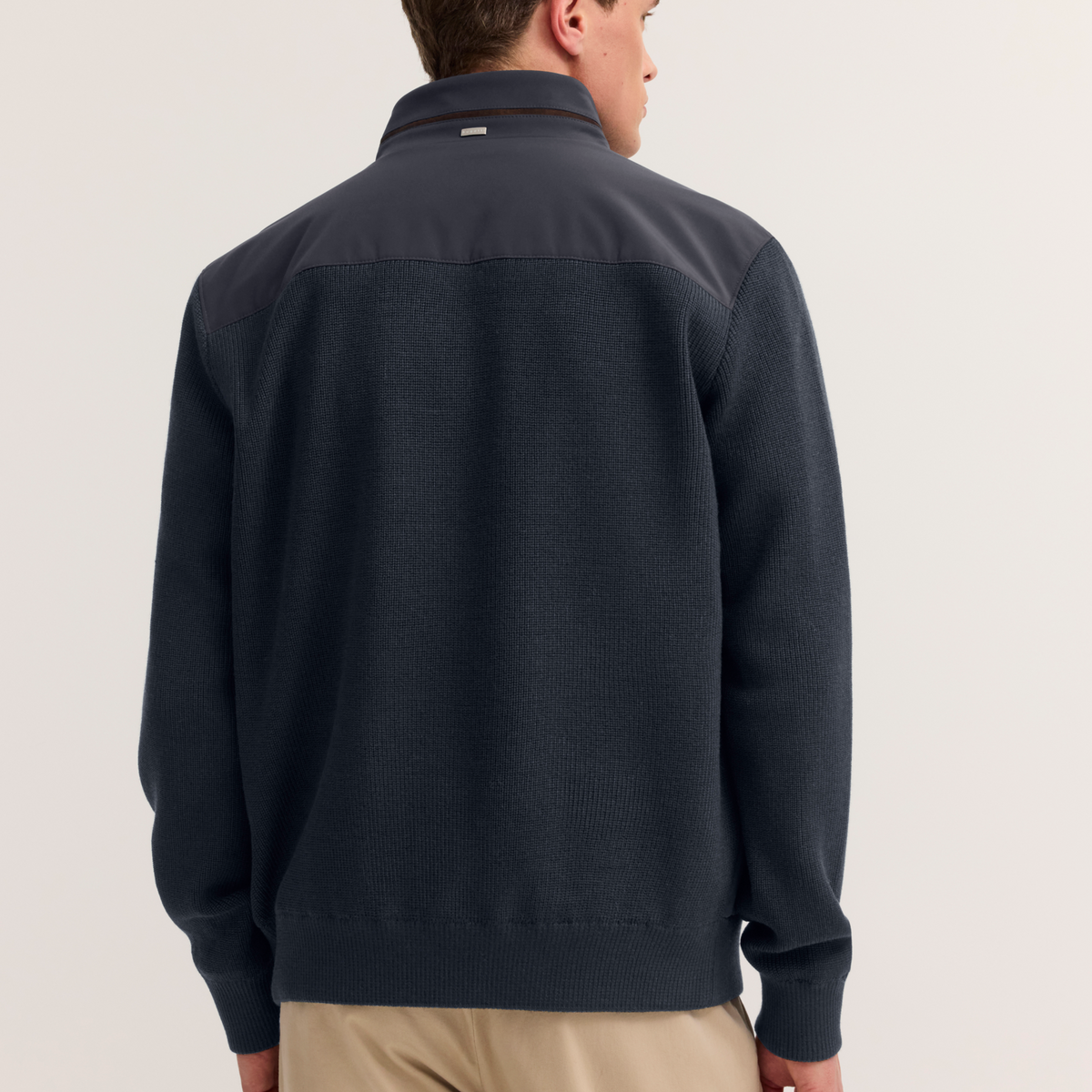Bugatti Quilted Hybrid Jacket - Navy