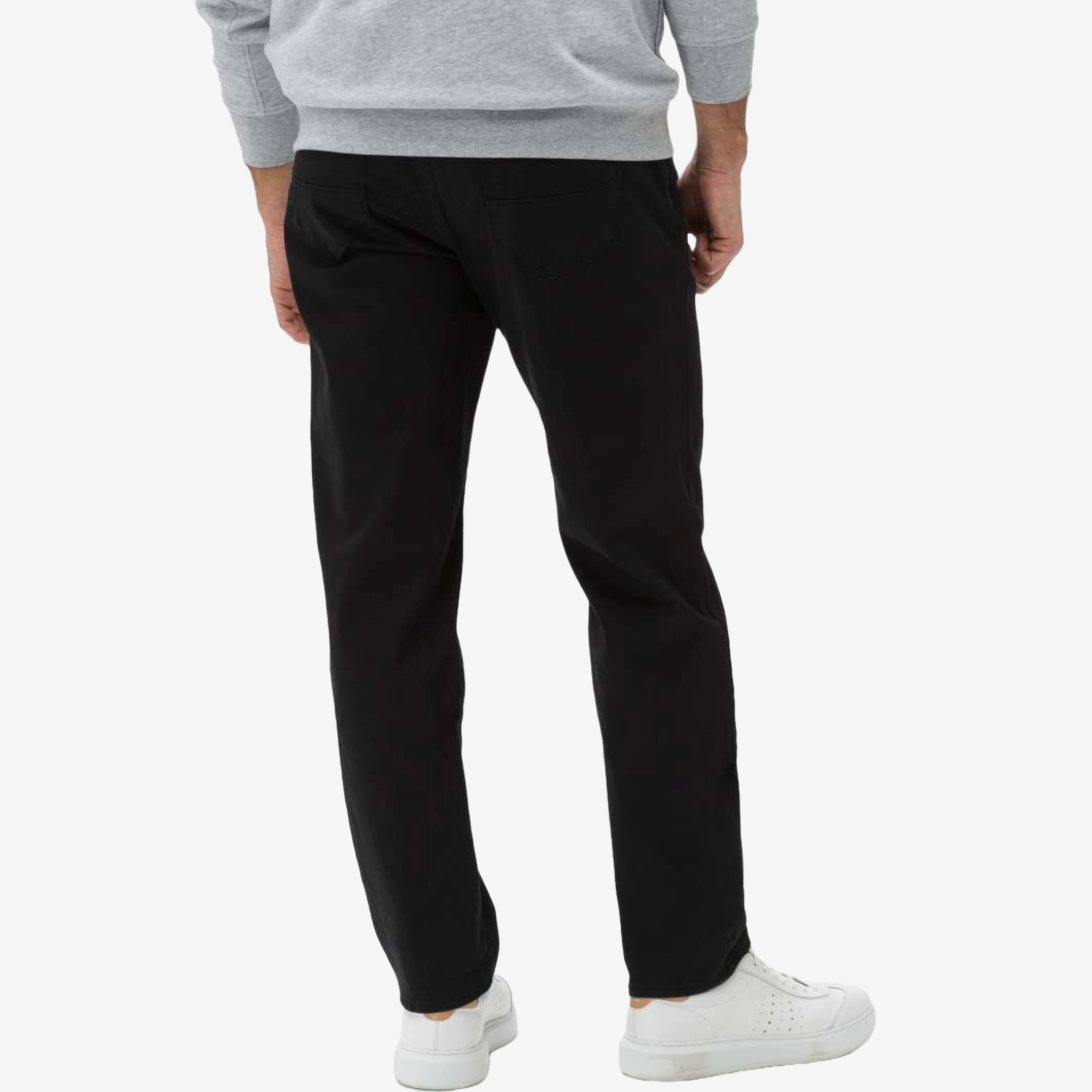 Brax Cadiz Straight Fit Perma Trousers - Black