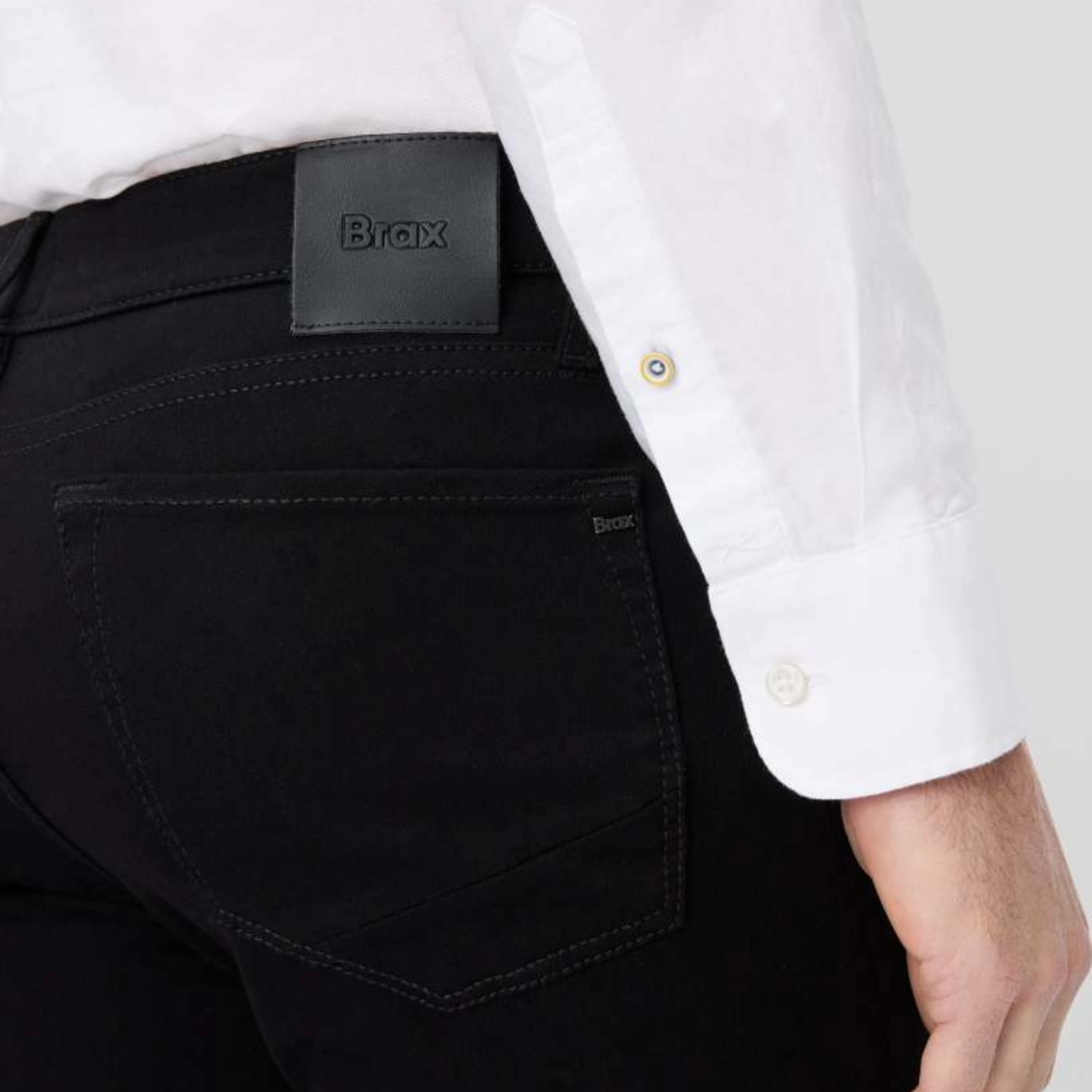 Brax Chuck Hi-Flex Extreme Slim Fit Perma Trousers - Black