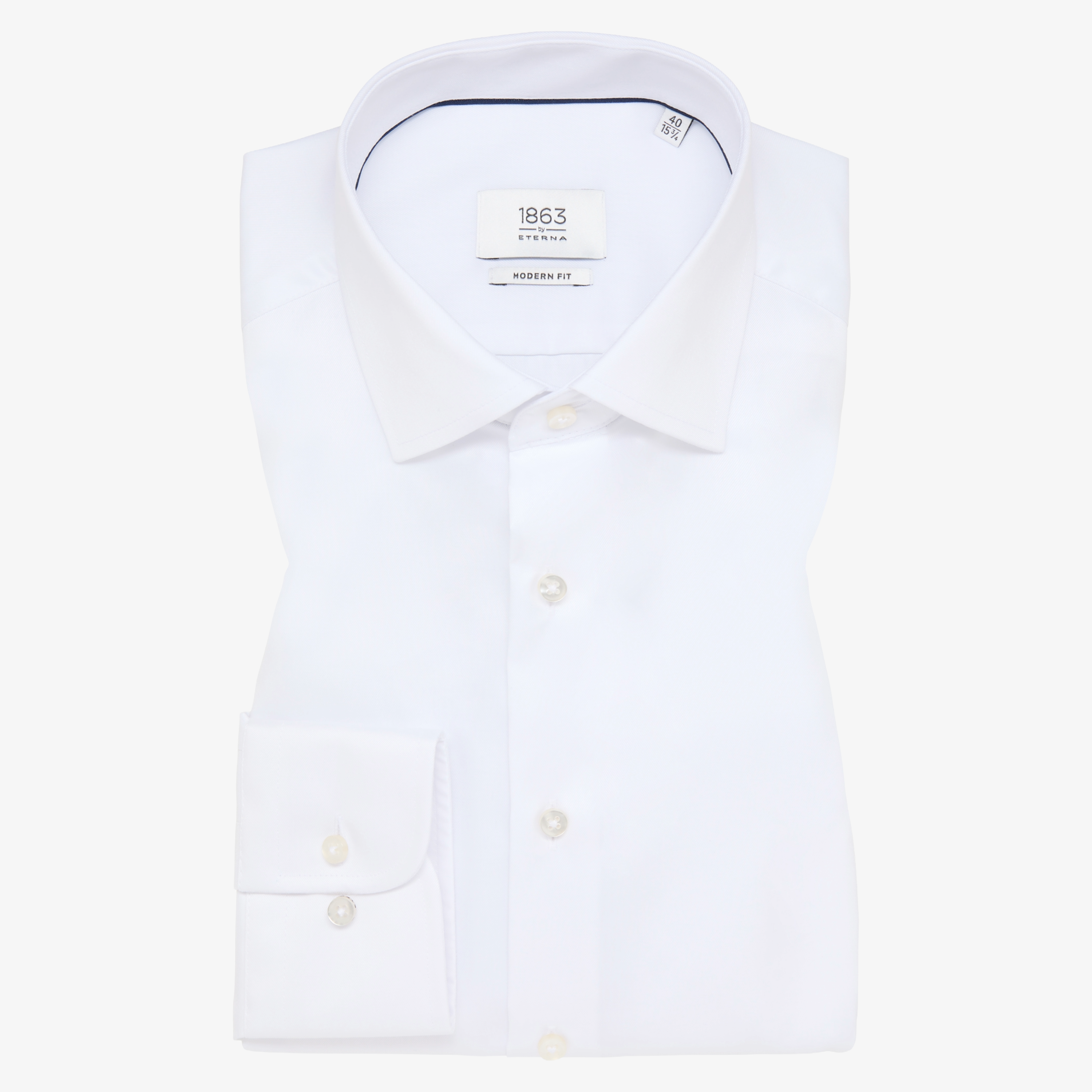 Eterna 1863 Pure Cotton Non Iron Shirt - White