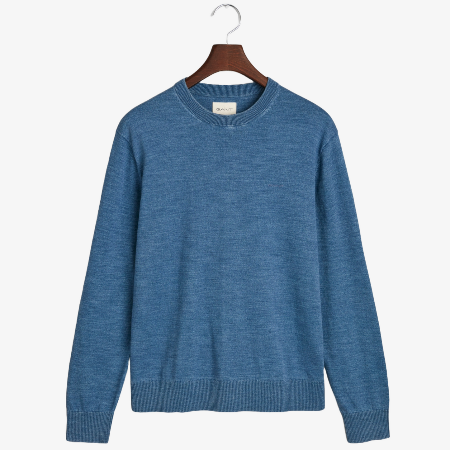 Gant Sunfaded Crew Neck Cotton Sweater - Persian Blue