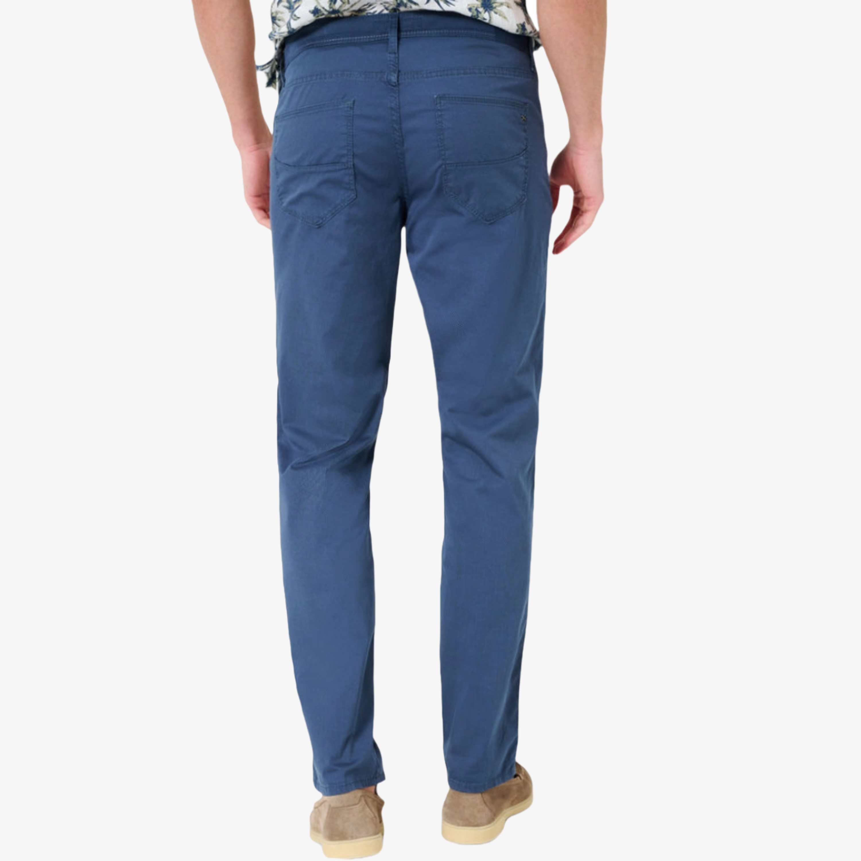 Brax Cadiz U Ultralight Straight Fit Trousers - Cove Blue