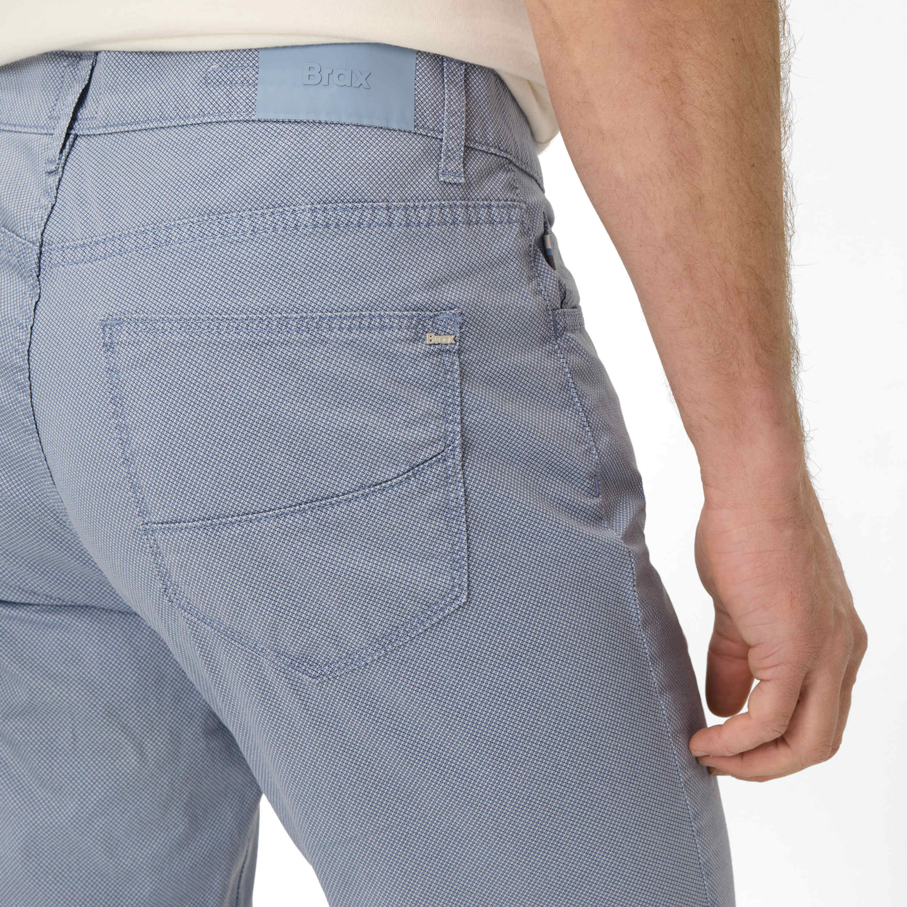Brax Cadiz U Ultralight Straight Fit Trousers - Blue