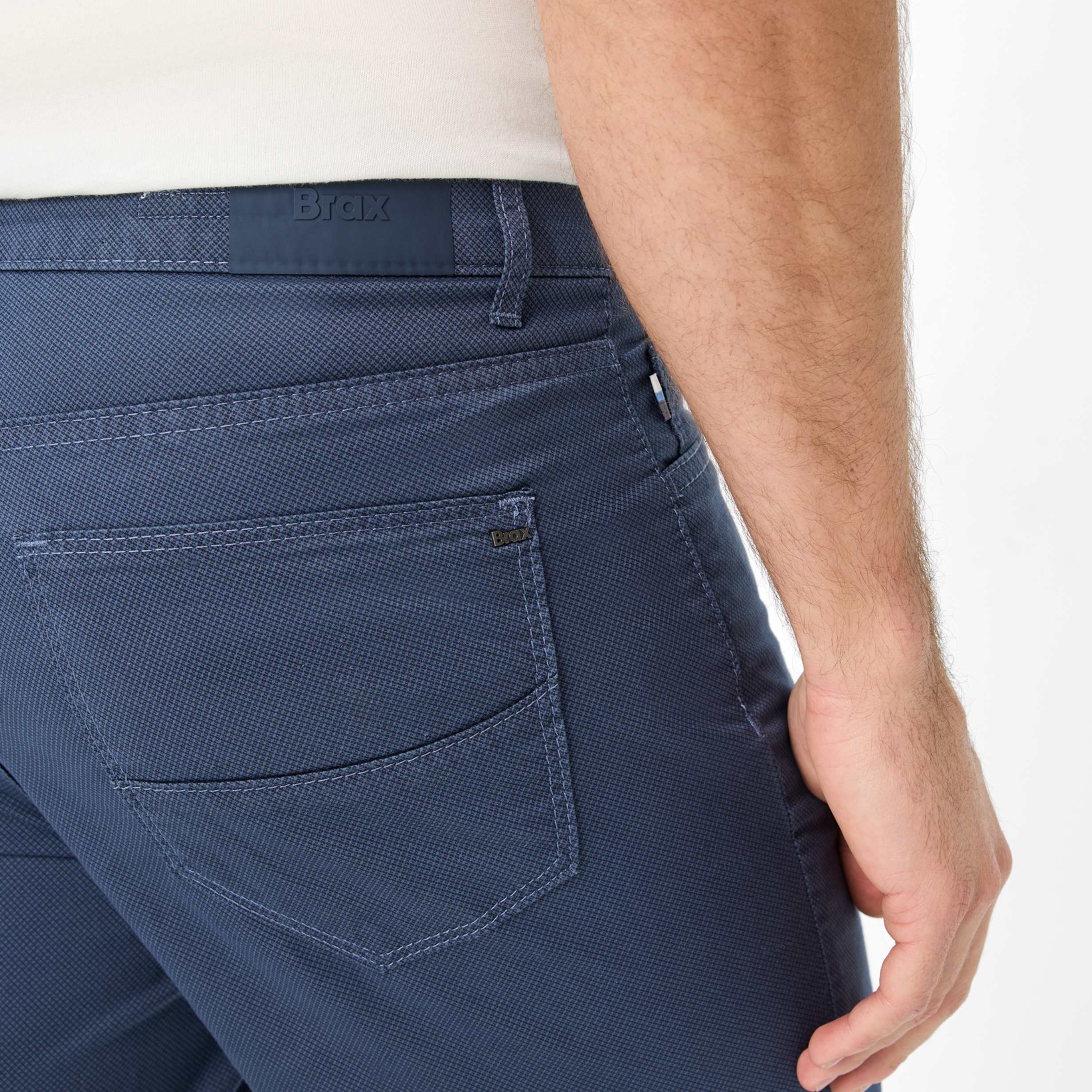 Brax Cadiz U Ultralight Straight Fit Trousers - Manhattan
