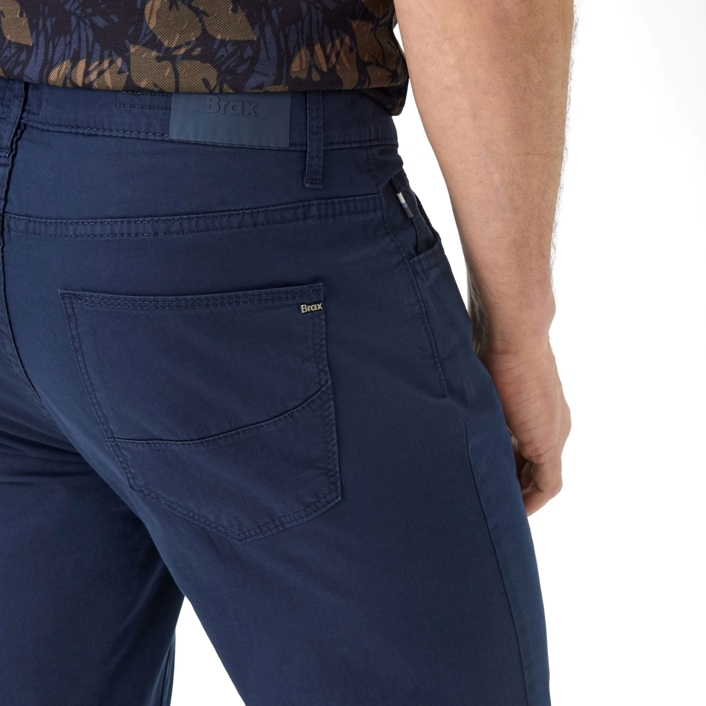 Brax Cadiz U Ultralight Straight Fit Trouser - Navy