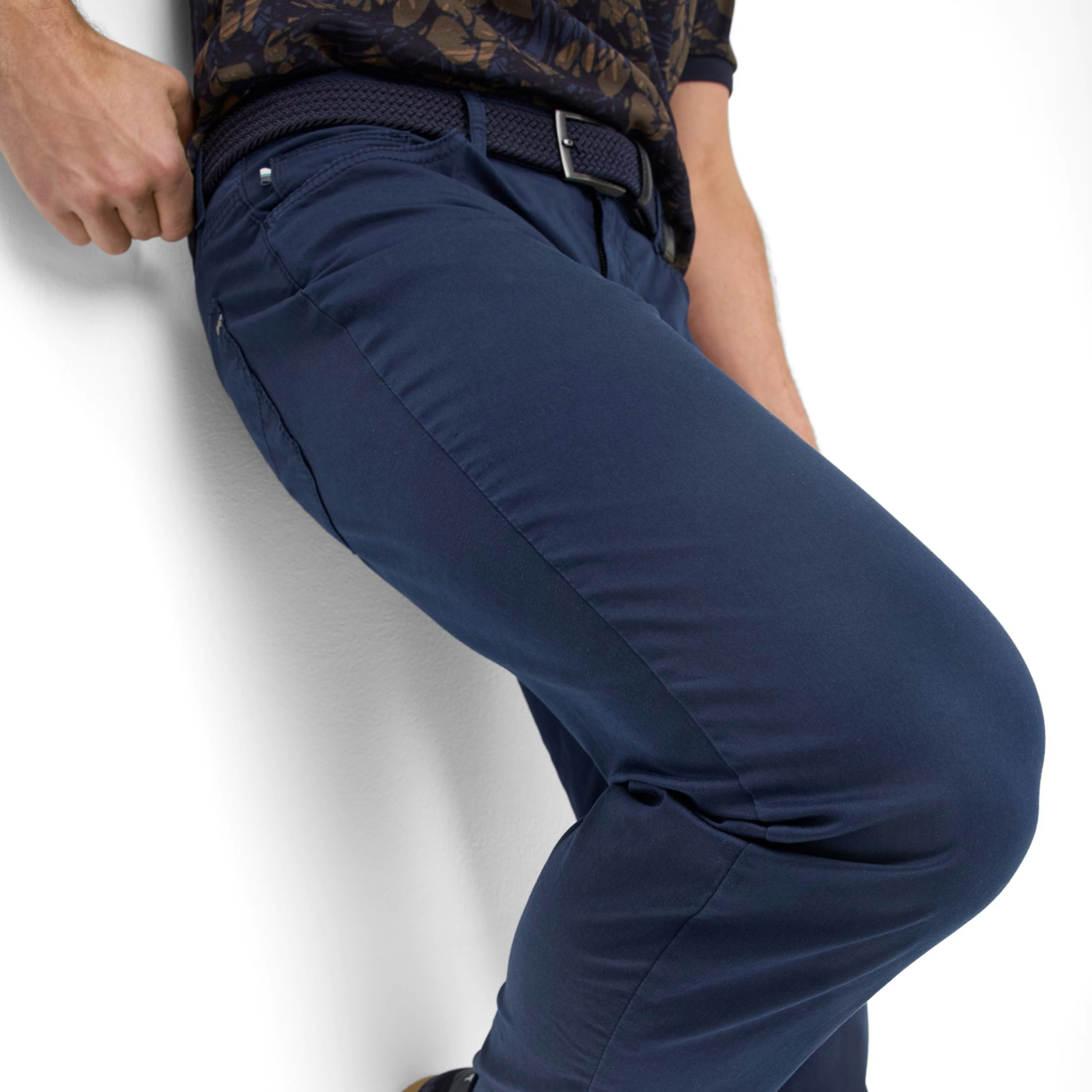 Brax Cadiz U Ultralight Straight Fit Trouser - Navy