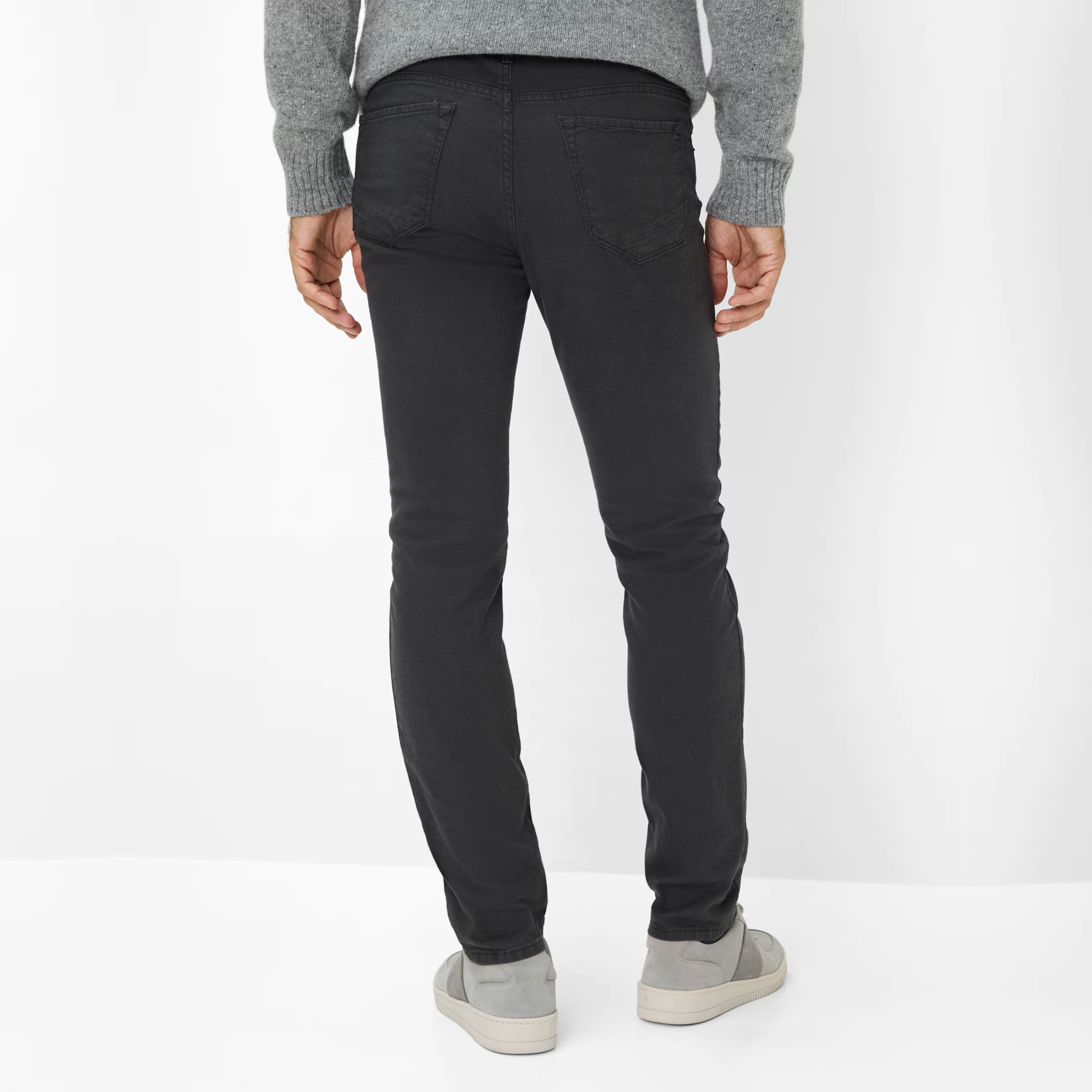 Brax Chuck Hi-Flex Slim Fit Trousers - Grey