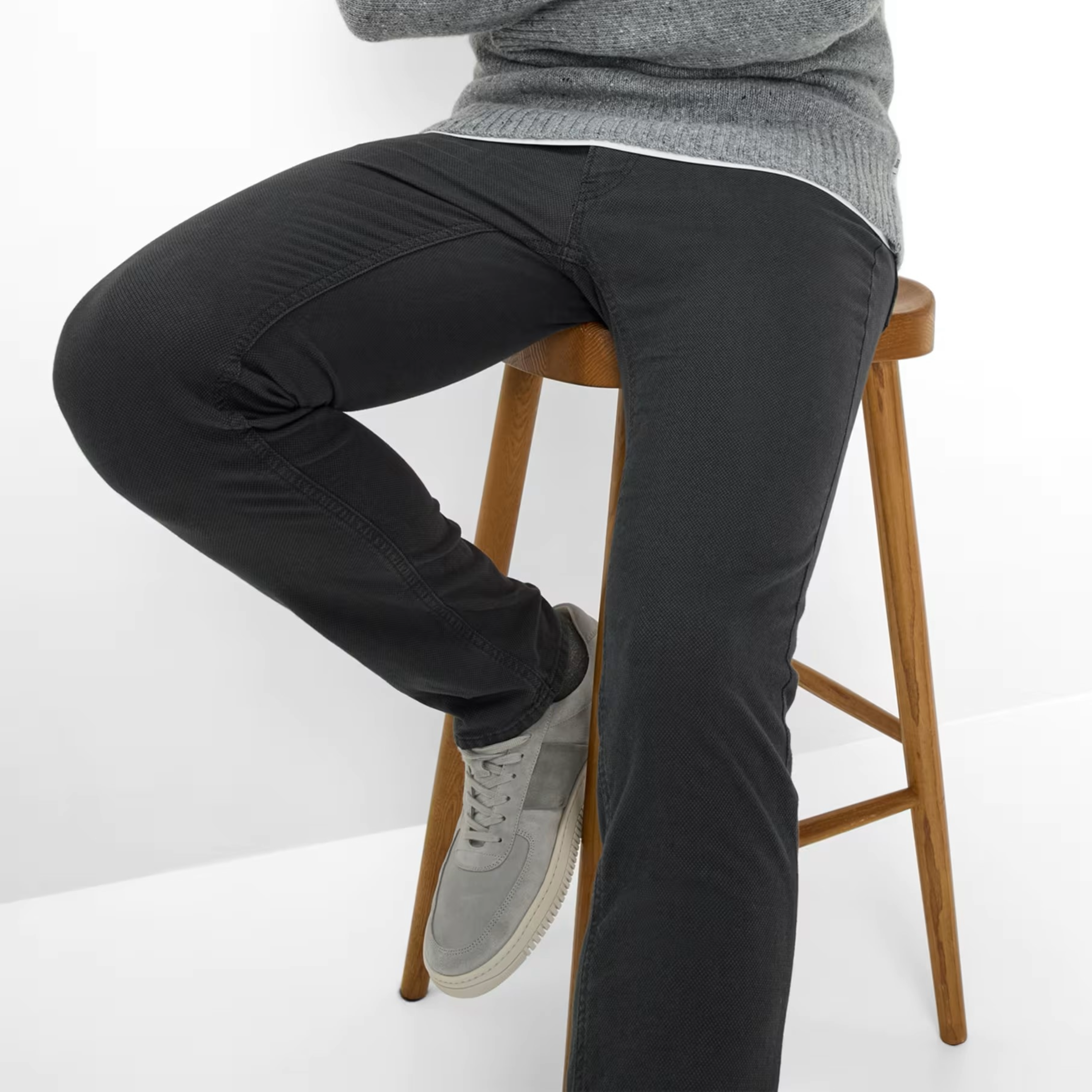 Brax Chuck Hi-Flex Slim Fit Trousers - Grey