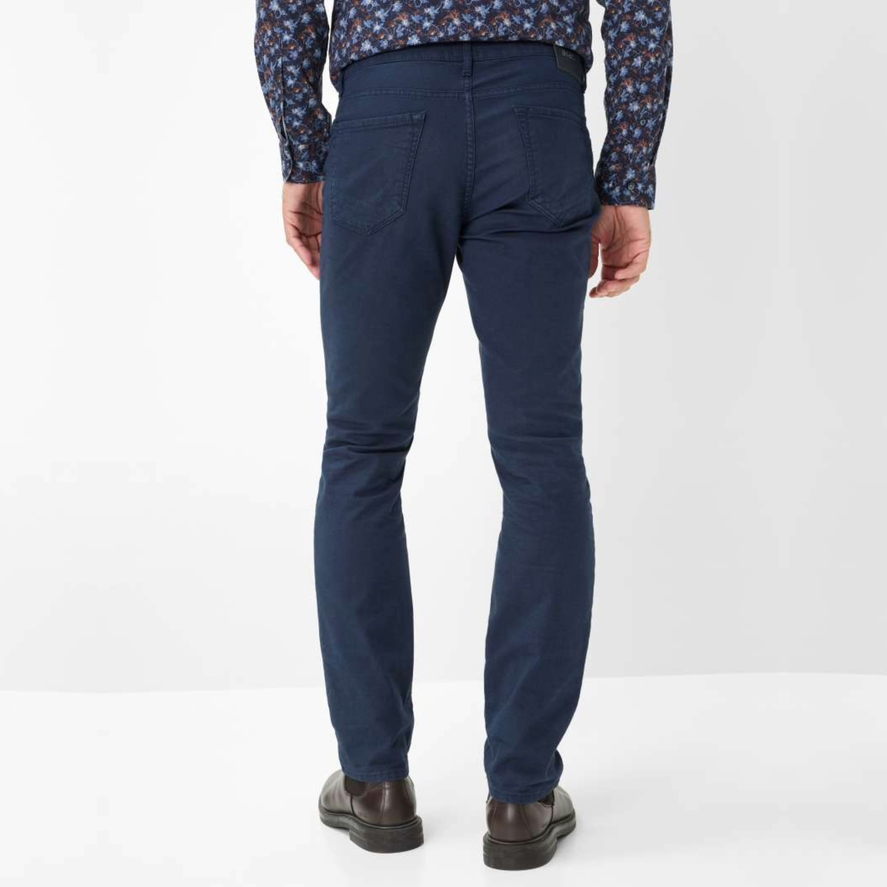 Brax Chuck Hi-Flex Slim Fit Trousers - Navy