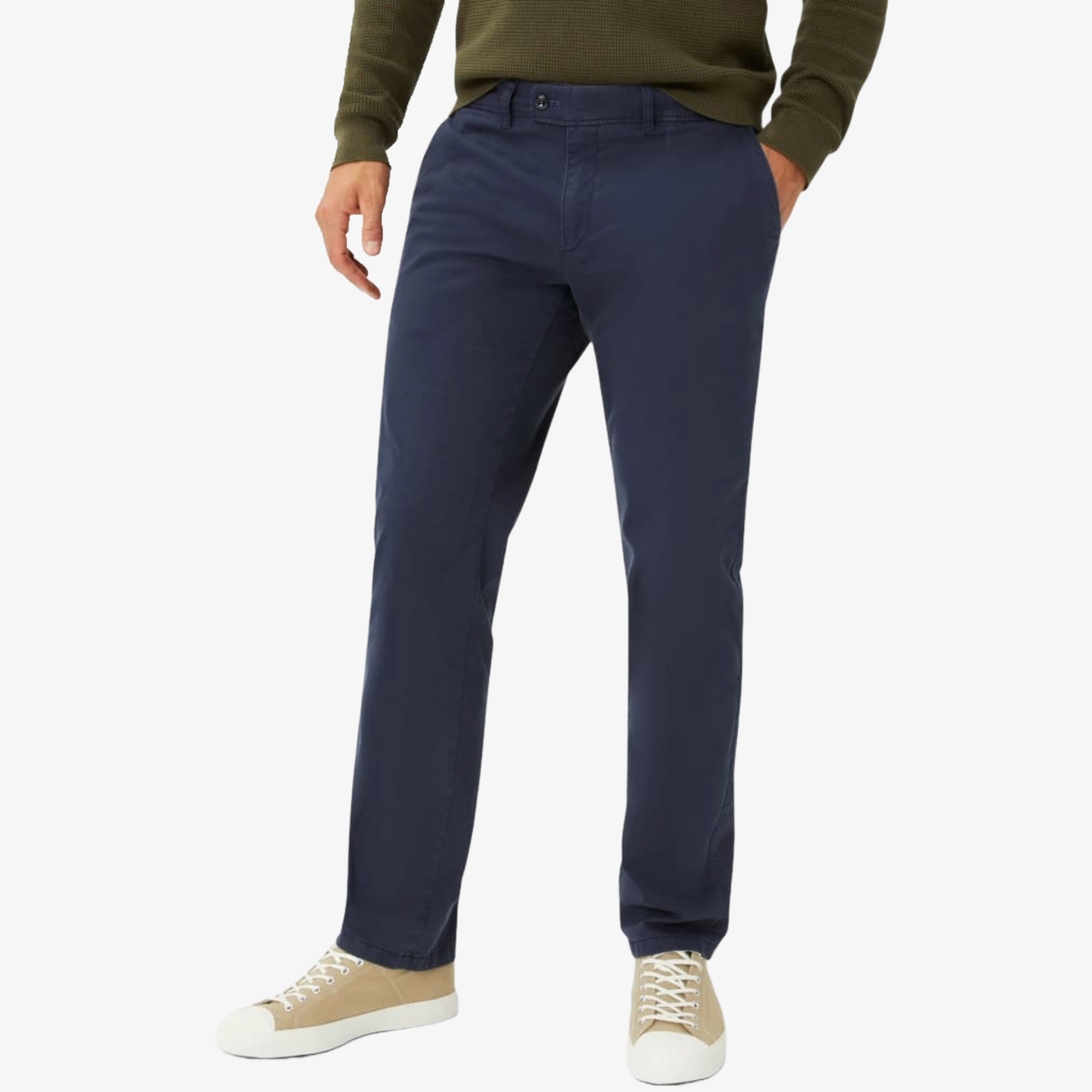 Brax Felix C Triplestone Straight Leg Chinos - Navy