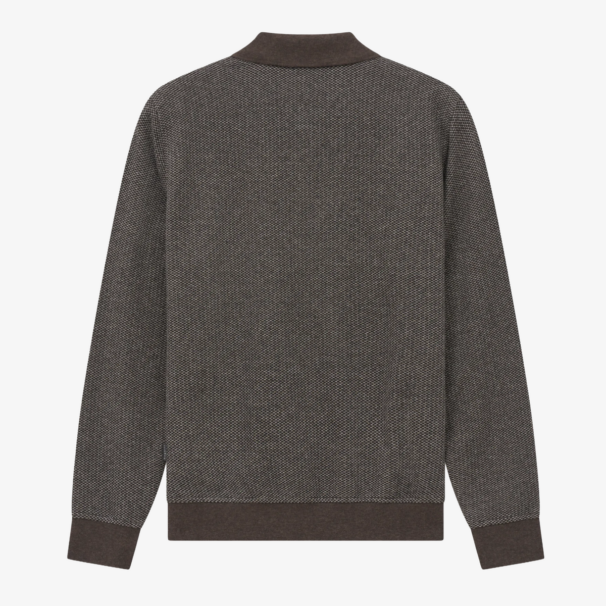 Bugatti Textured Knitted Polo Shirt - Beige