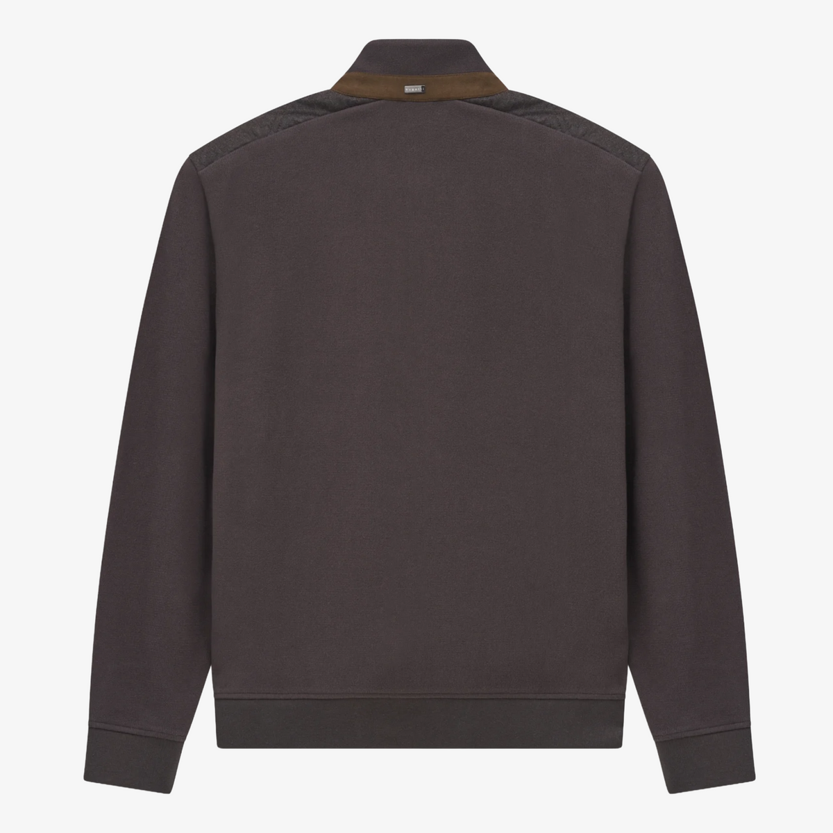 Bugatti Quilted Hybrid Jersey Jacket - Brown
