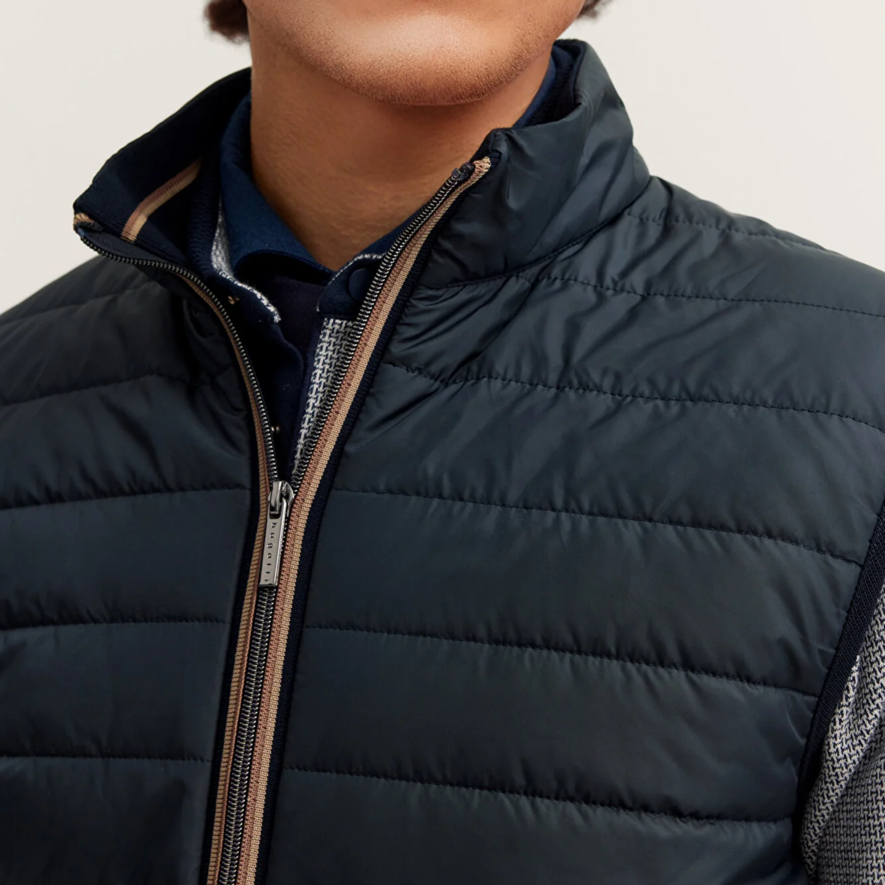Bugatti Quilted Gilet - Navy