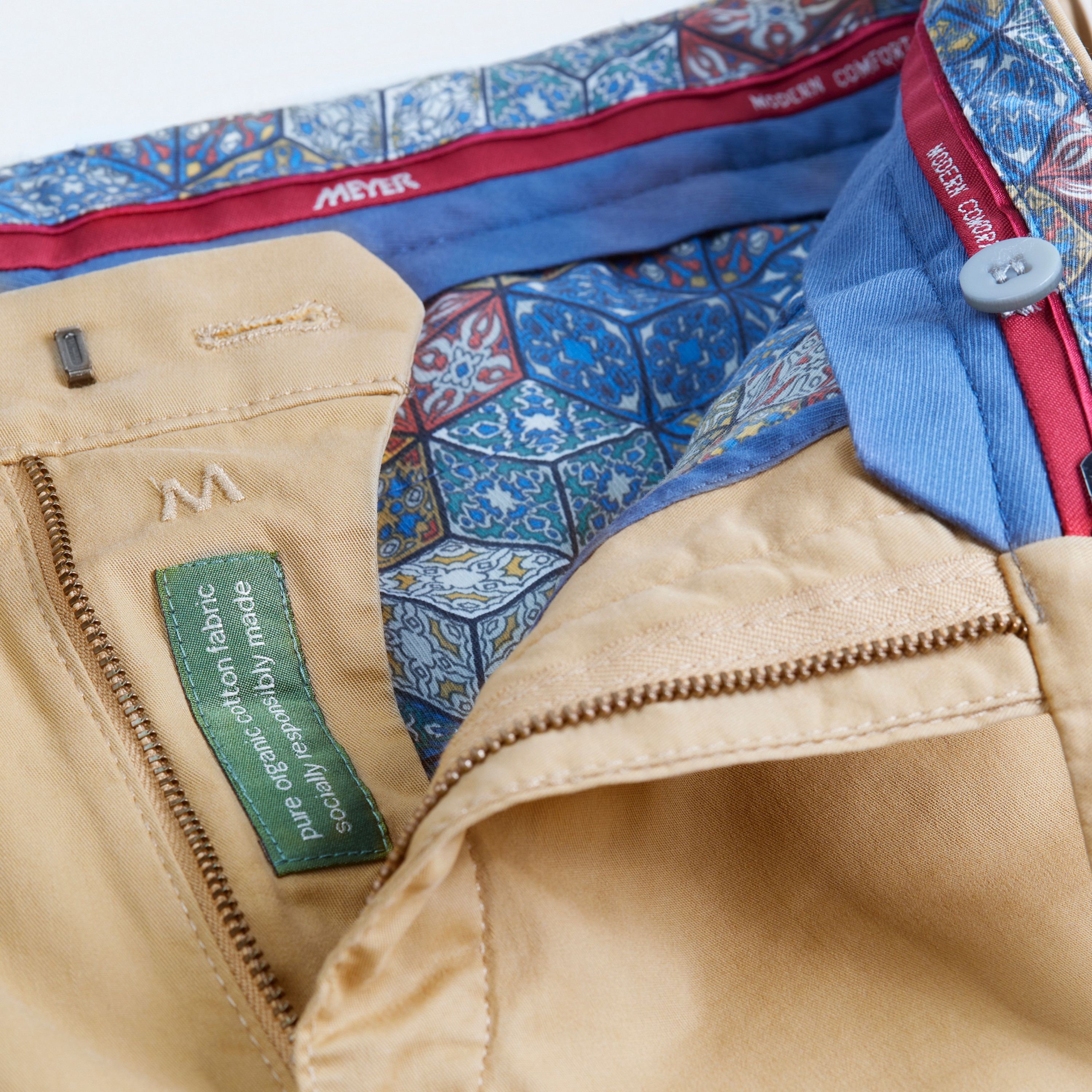 Meyer Bonn Modern Fit Chinos - Beige
