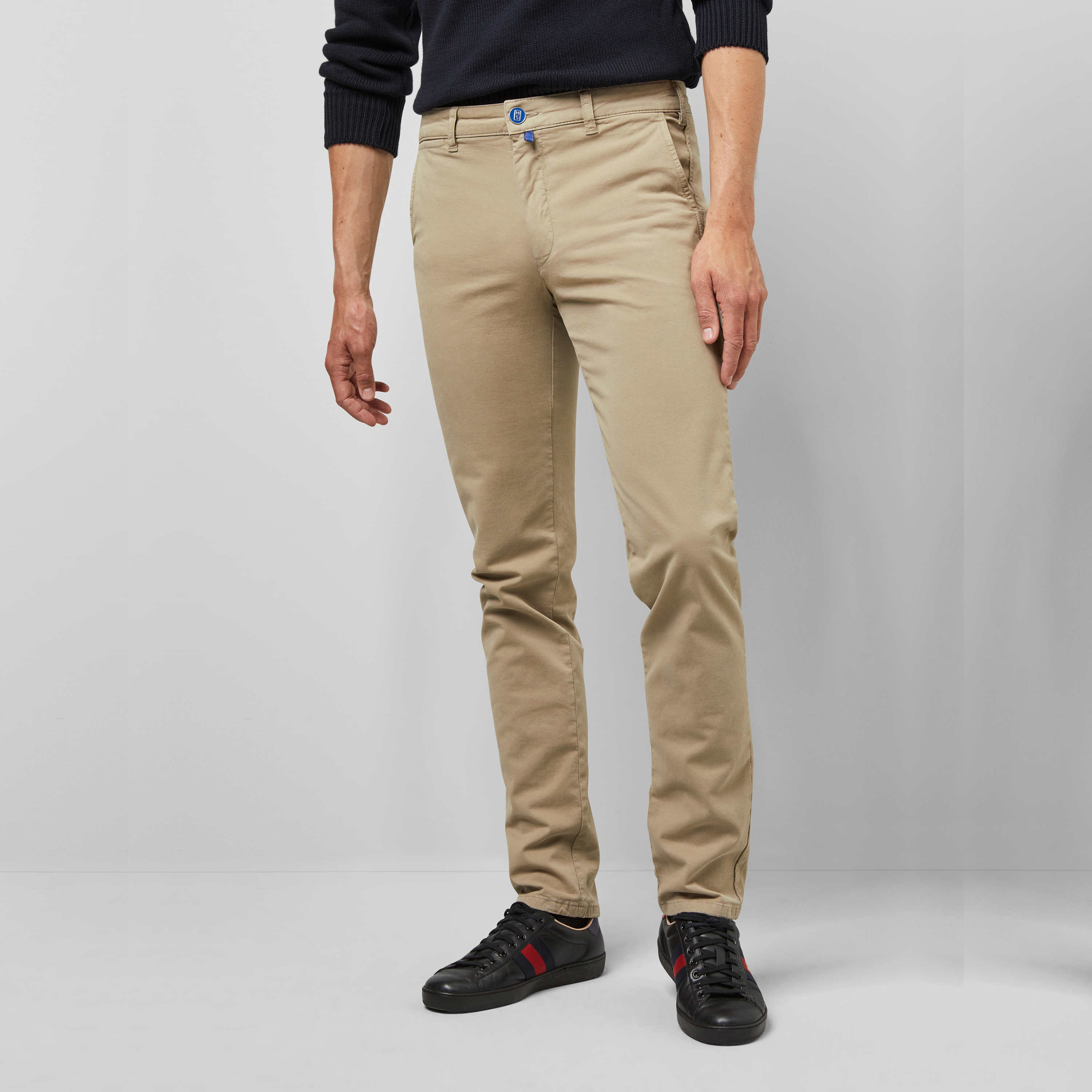 M5 by Meyer Slim Fit Chinos - Beige