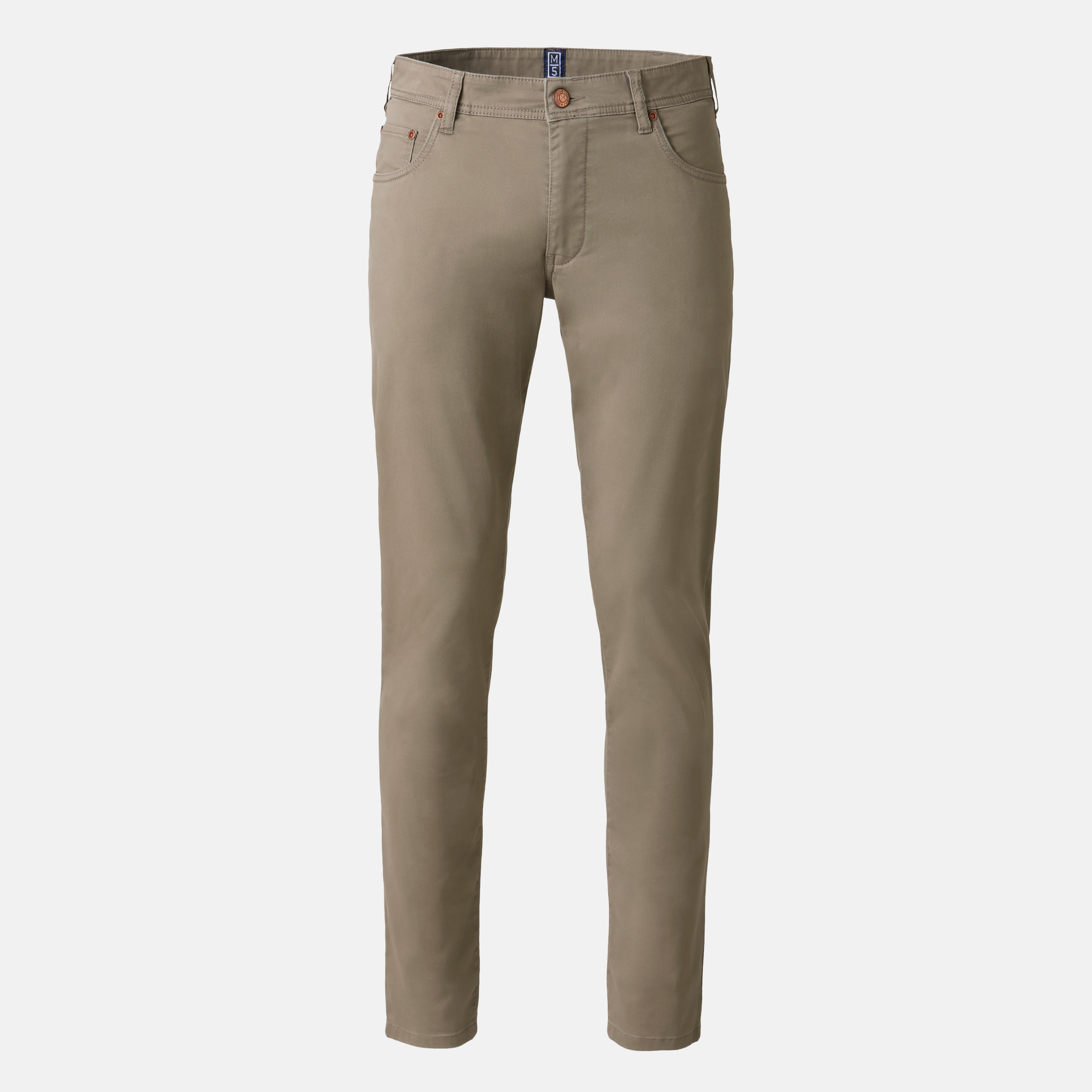 M5 High Performance Satin Straight Fit Jeans - Beige