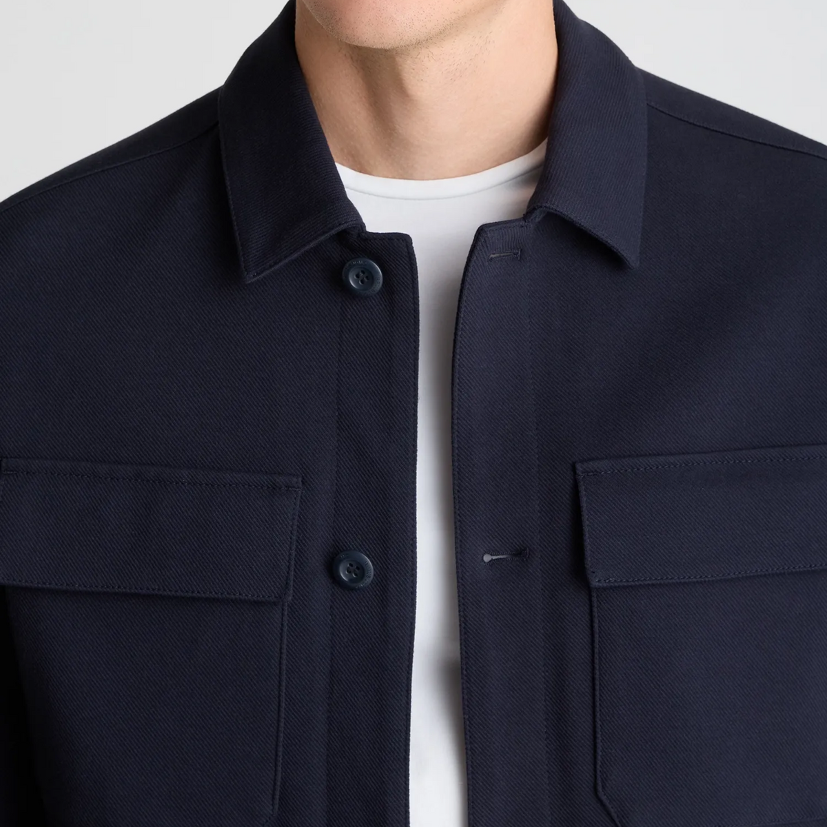 Remus Treviso Cotton Stretch Overshirt - Navy