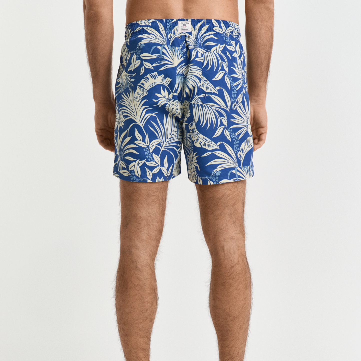 Gant Tropical Print Swim Shorts - Rich Blue