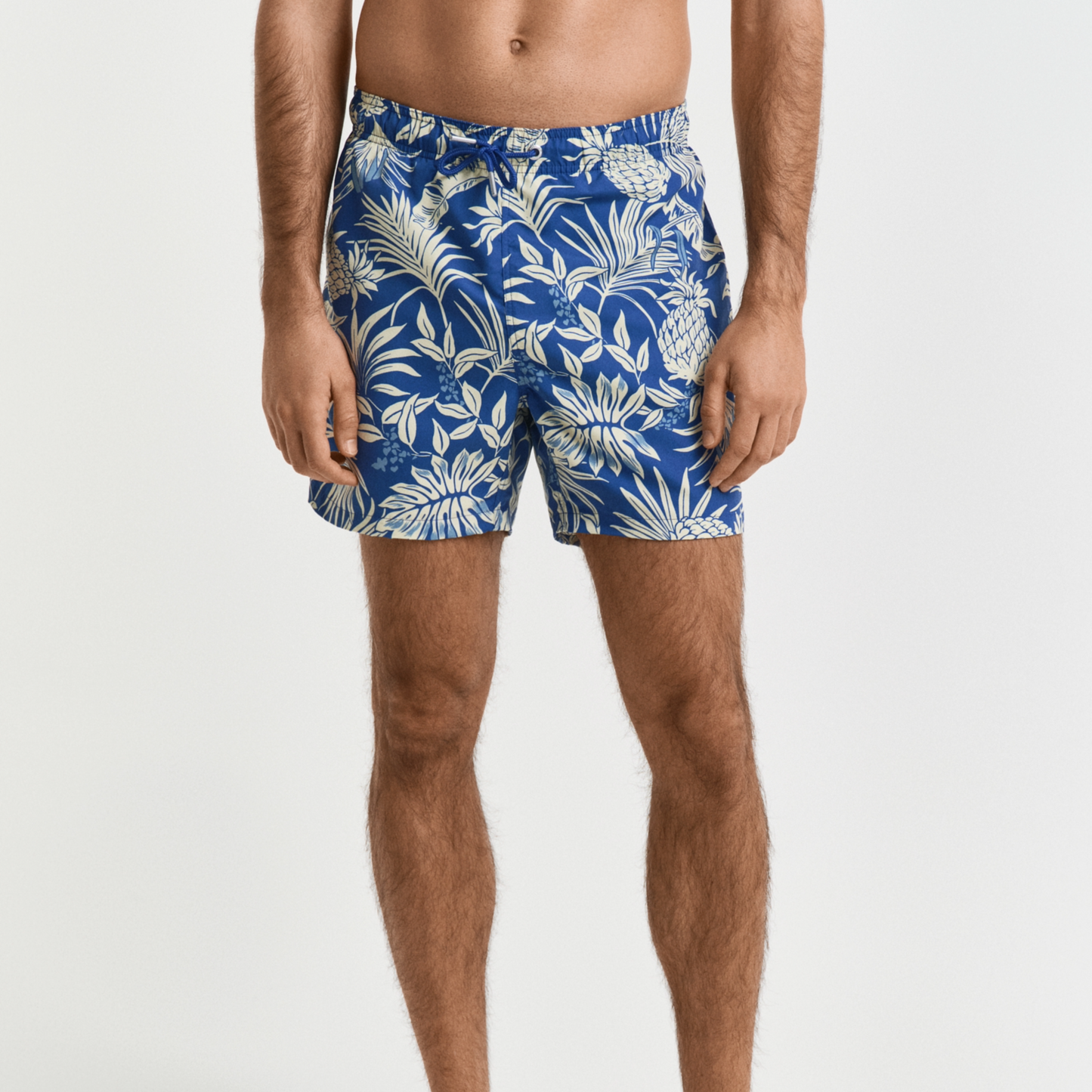 Gant Tropical Print Swim Shorts - Rich Blue