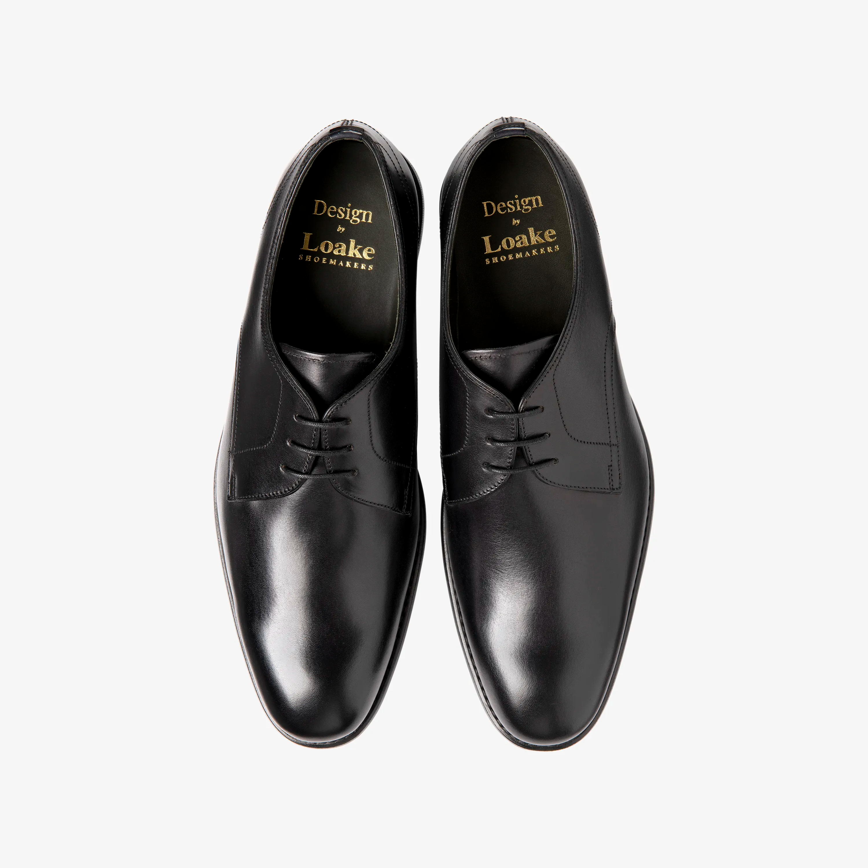 Loake Atherton Shoes - Black Calf