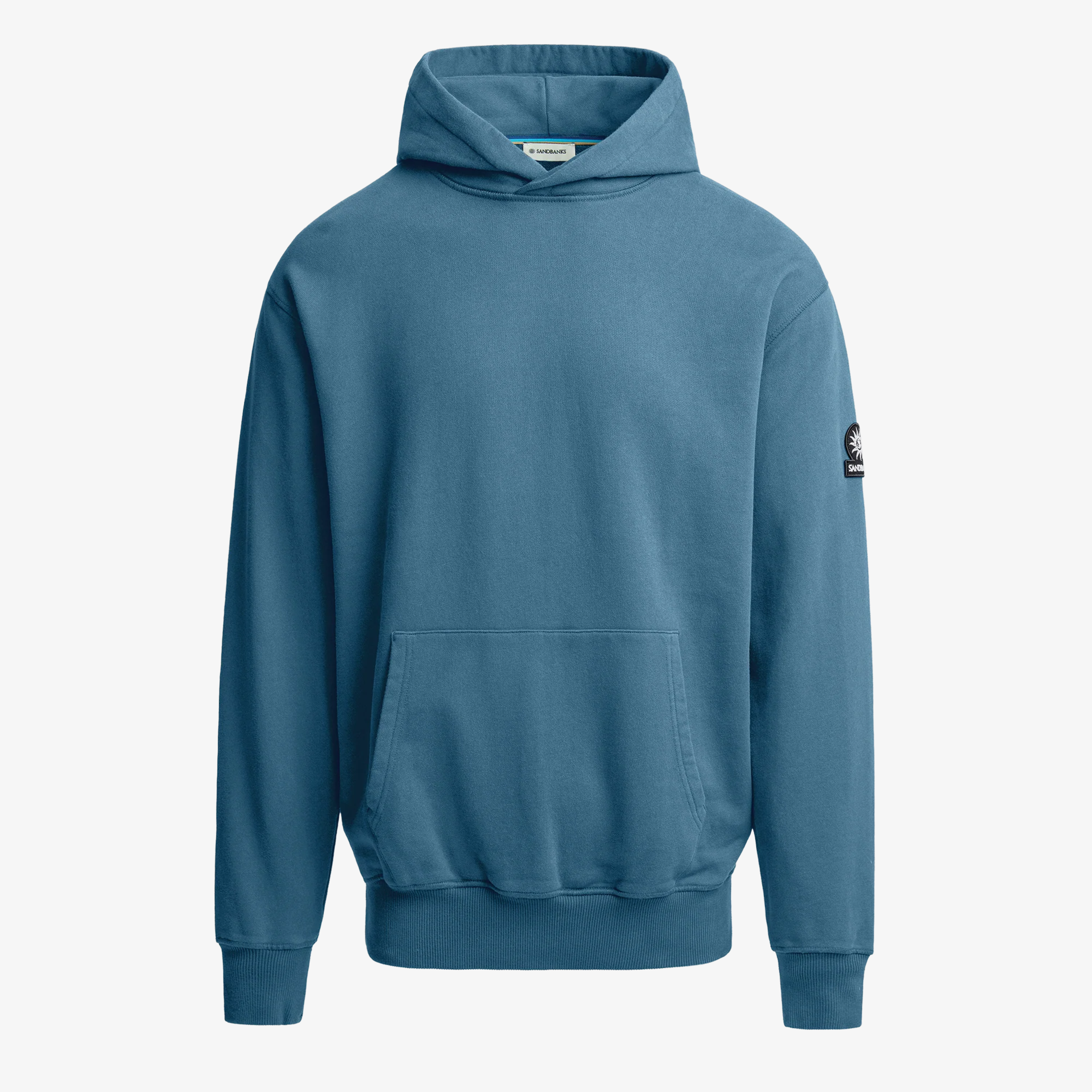 Sandbanks Badge Logo Hoodie - Teal