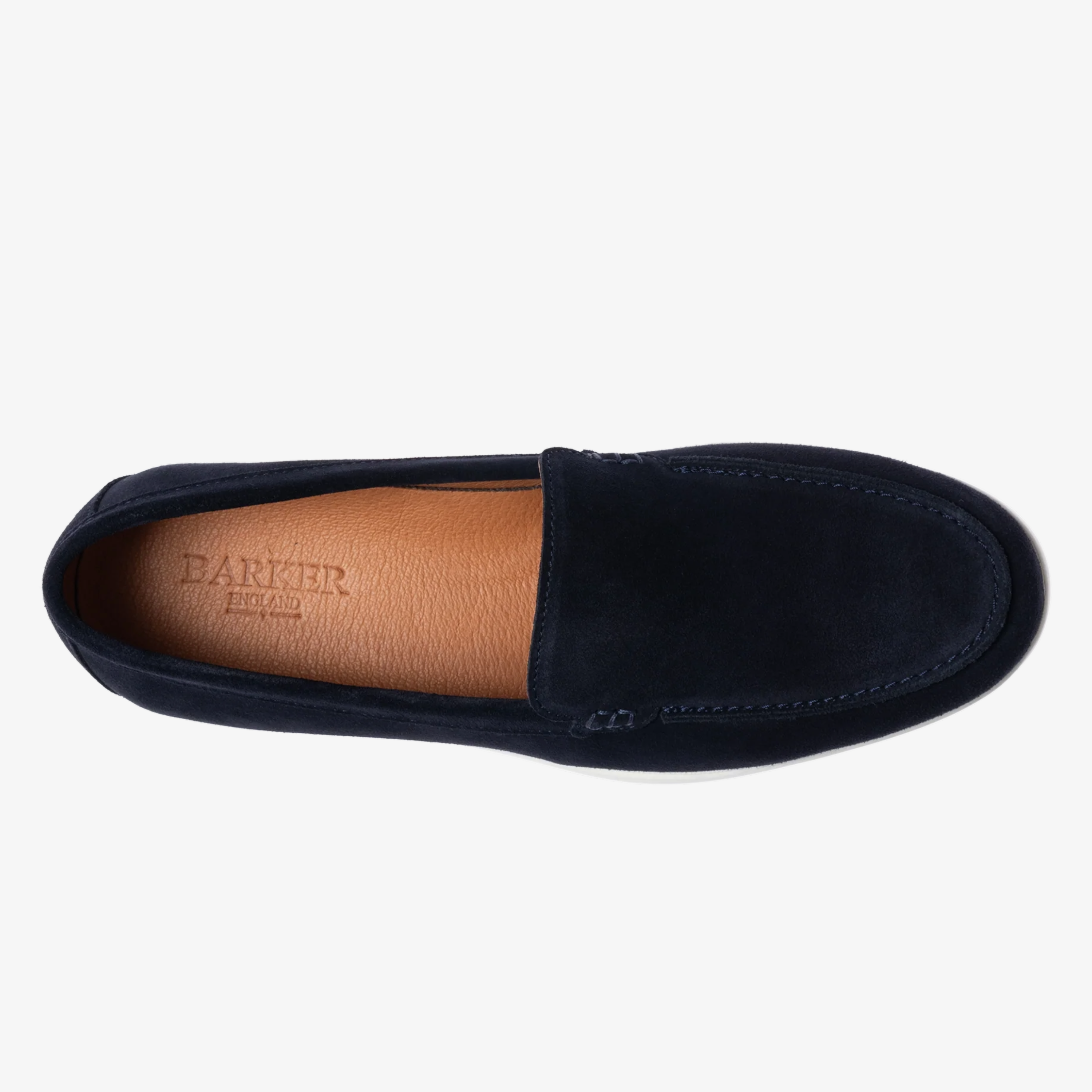 Barker Bilboa Suede Loafer - Navy