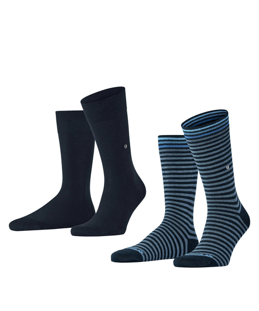 Burlington Everyday Stripe 2-Pack Socks - Marine