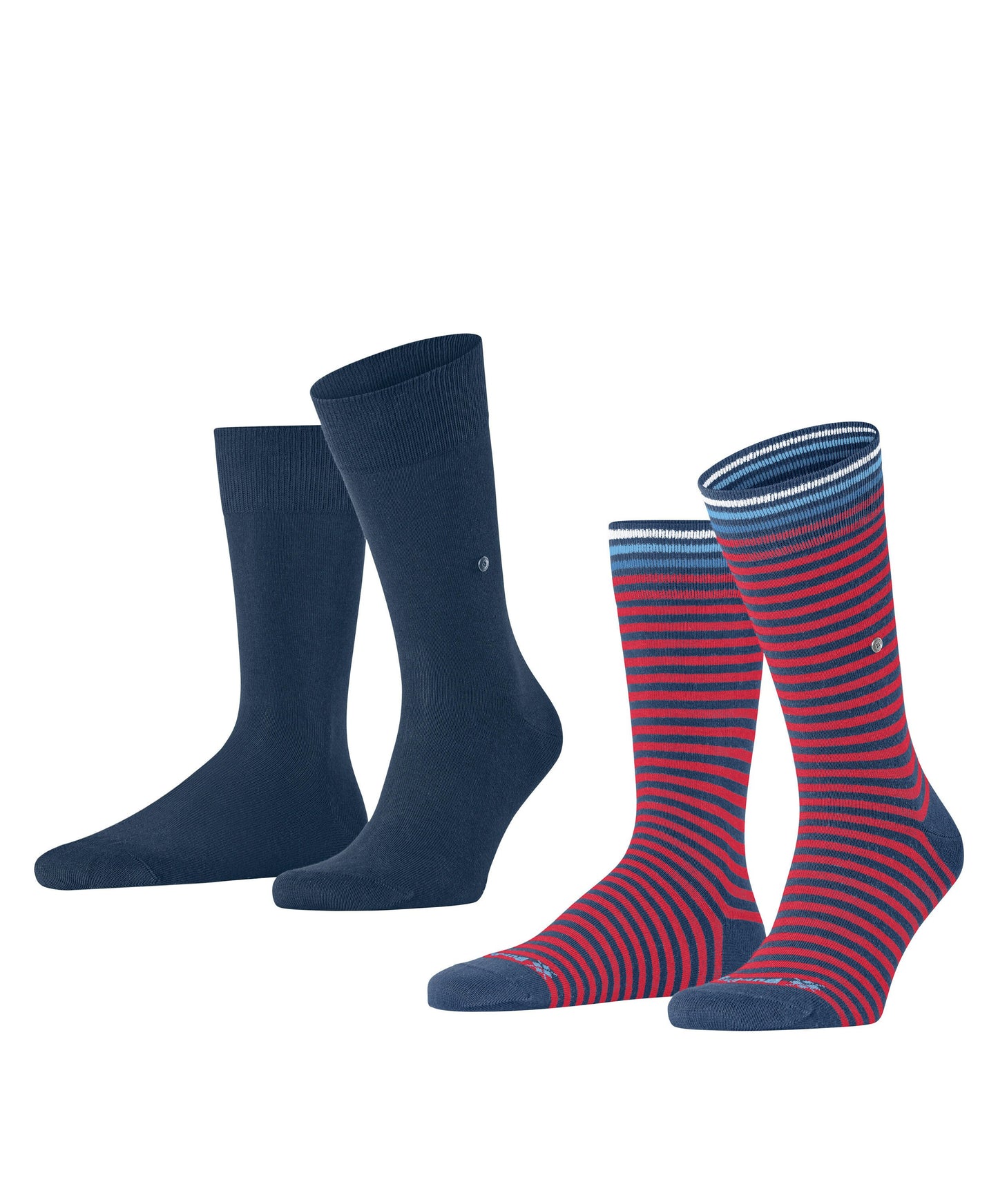 Burlington Everyday Stripe 2-Pack Socks - Blue