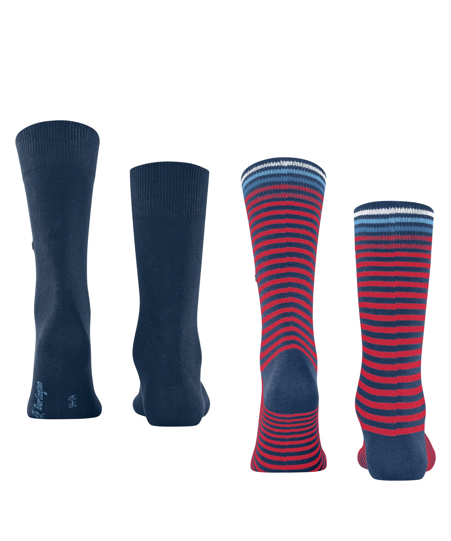 Burlington Everyday Stripe 2-Pack Socks - Blue