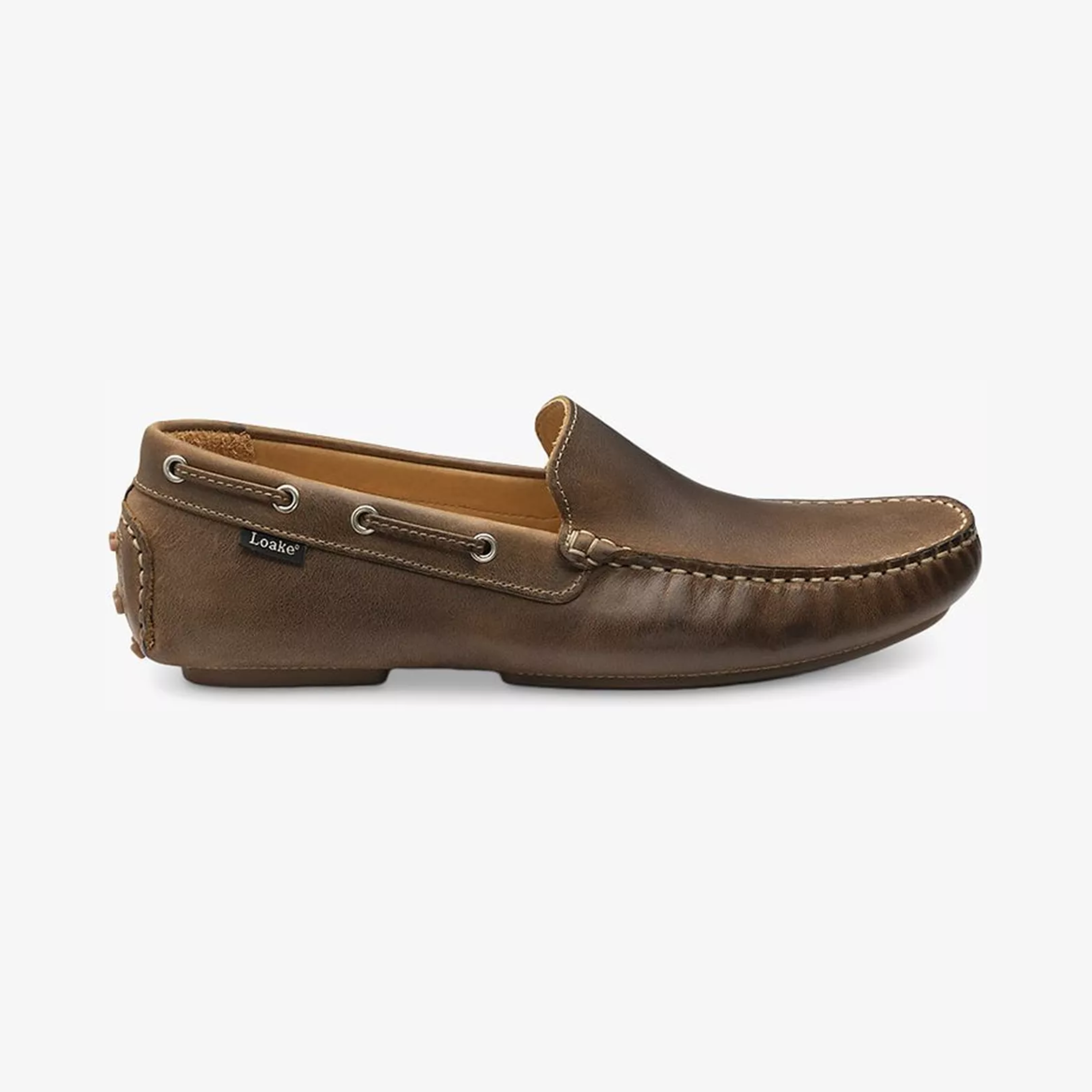 Loake Donington Driving Shoes - Brown Oiled Nubuck