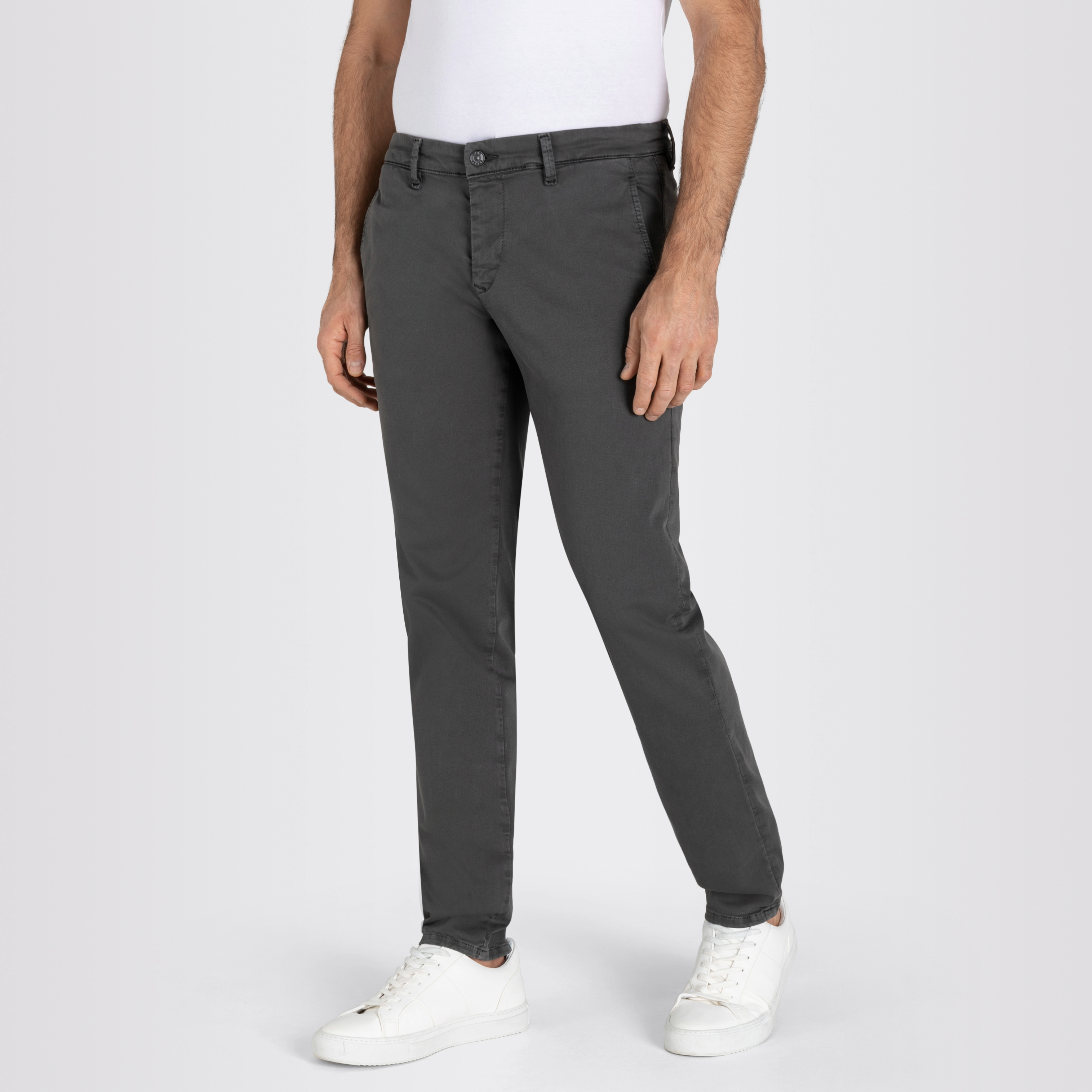 Mac Macflexx Slim Fit Driver Chinos - Grey
